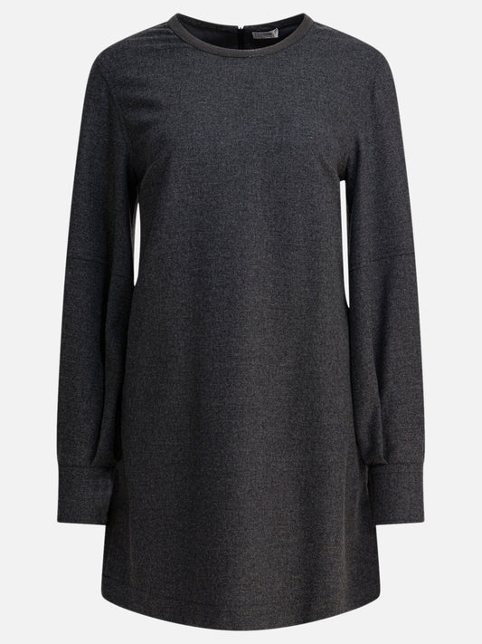 Abiti corti Solid colour  Grigio - Brunello Cucinelli Donna | PLP | VIETTI Online Store 
