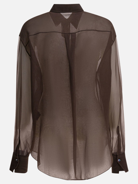 Camicie casual Solid colour  Marrone - Brunello Cucinelli Donna | PLP | VIETTI Online Store | 2
