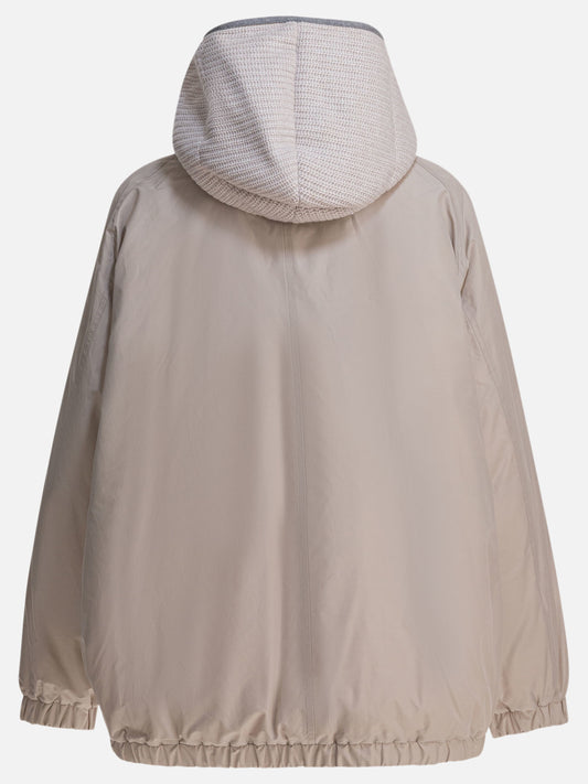 Piumini corti Solid colour  Grigio - Brunello Cucinelli Donna | PLP | VIETTI Online Store | 2
