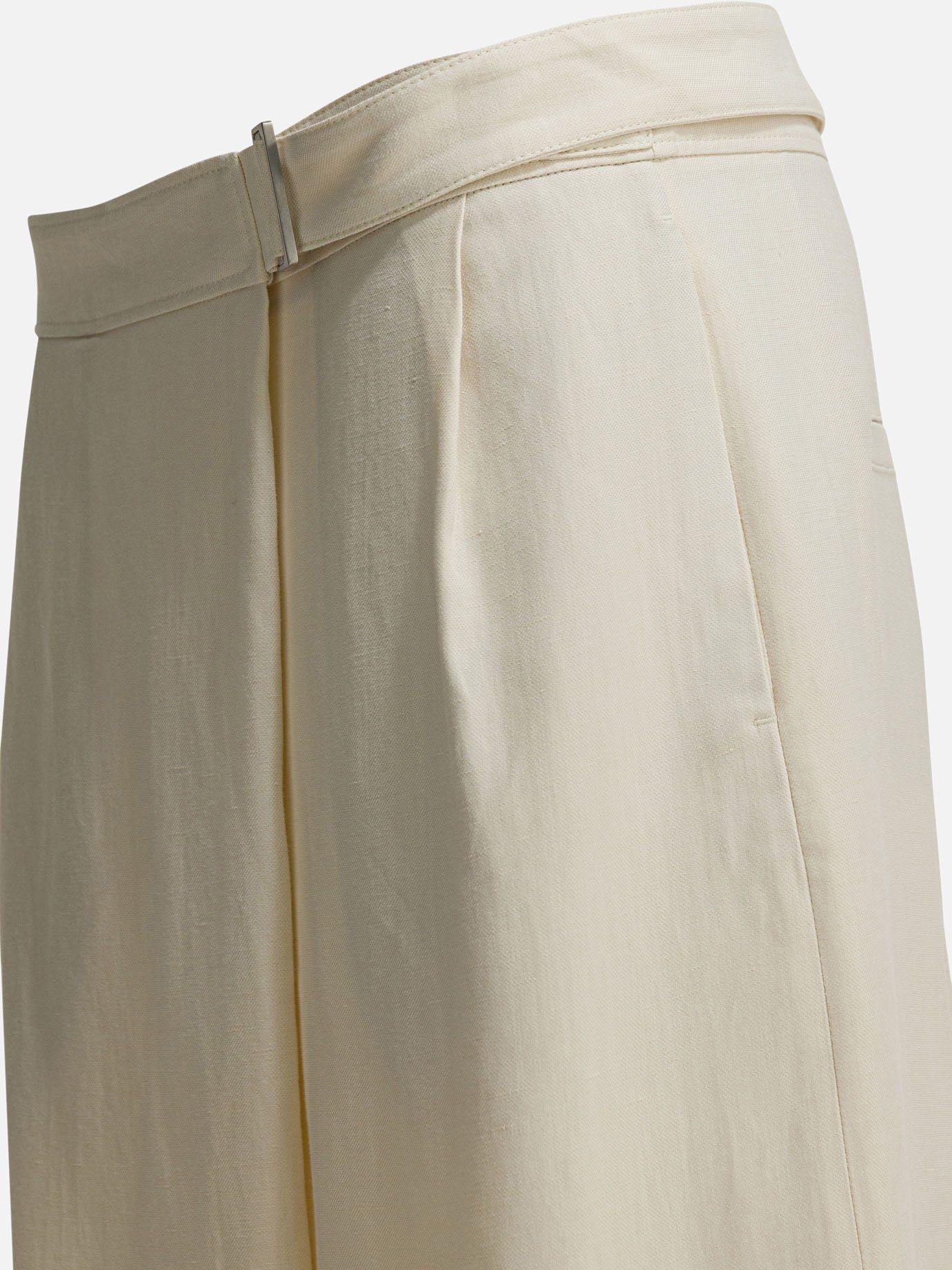 Tailored trousers Solid colour  White - Brunello Cucinelli Women | PDP | VIETTI Online Store | thumbnail_4
