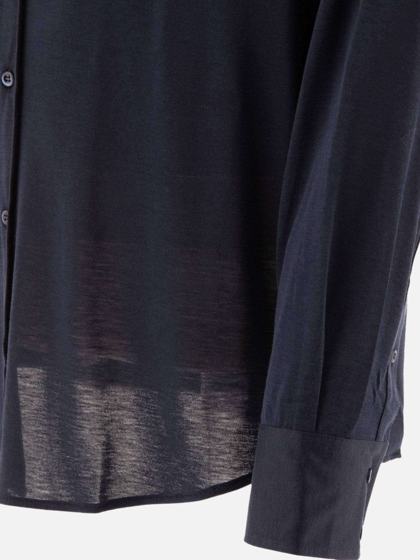 Camicie casual Solid colour  Blu - Brunello Cucinelli Uomo | PDP | VIETTI Online Store | thumbnail_4