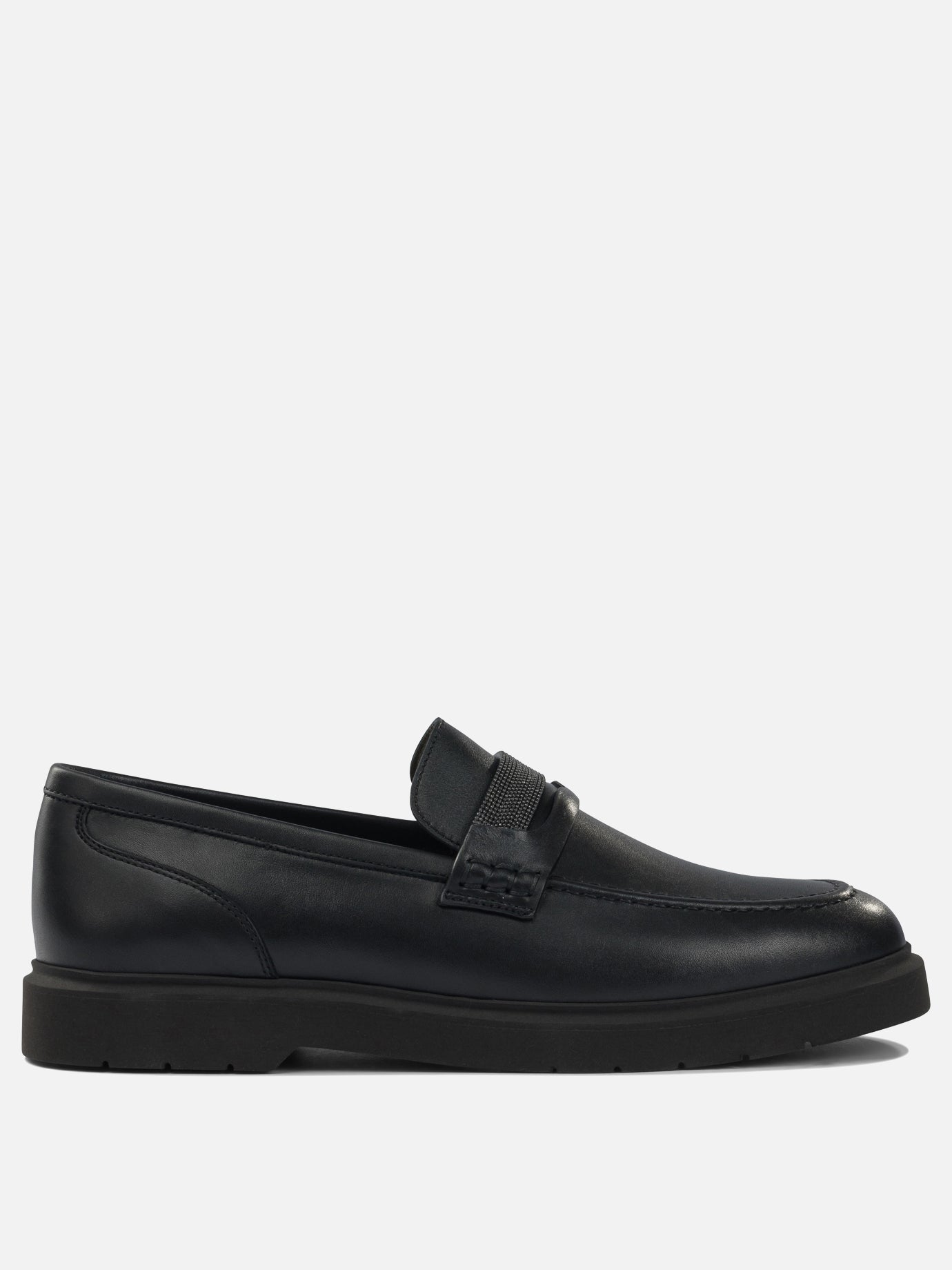 Mocassini 100% leather - 100% leather  Nero - Brunello Cucinelli Donna | PDP | VIETTI Online Store | thumbnail