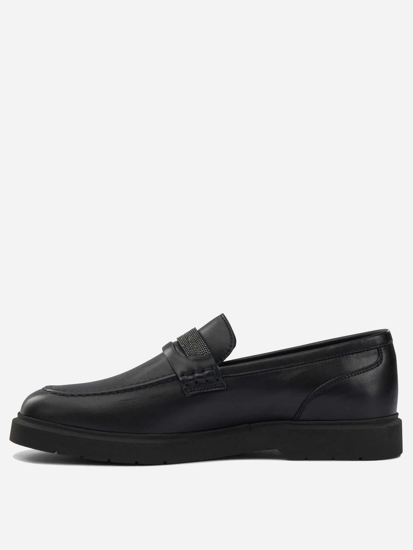 Mocassini 100% leather - 100% leather  Nero - Brunello Cucinelli Donna | PDP | VIETTI Online Store | thumbnail_3