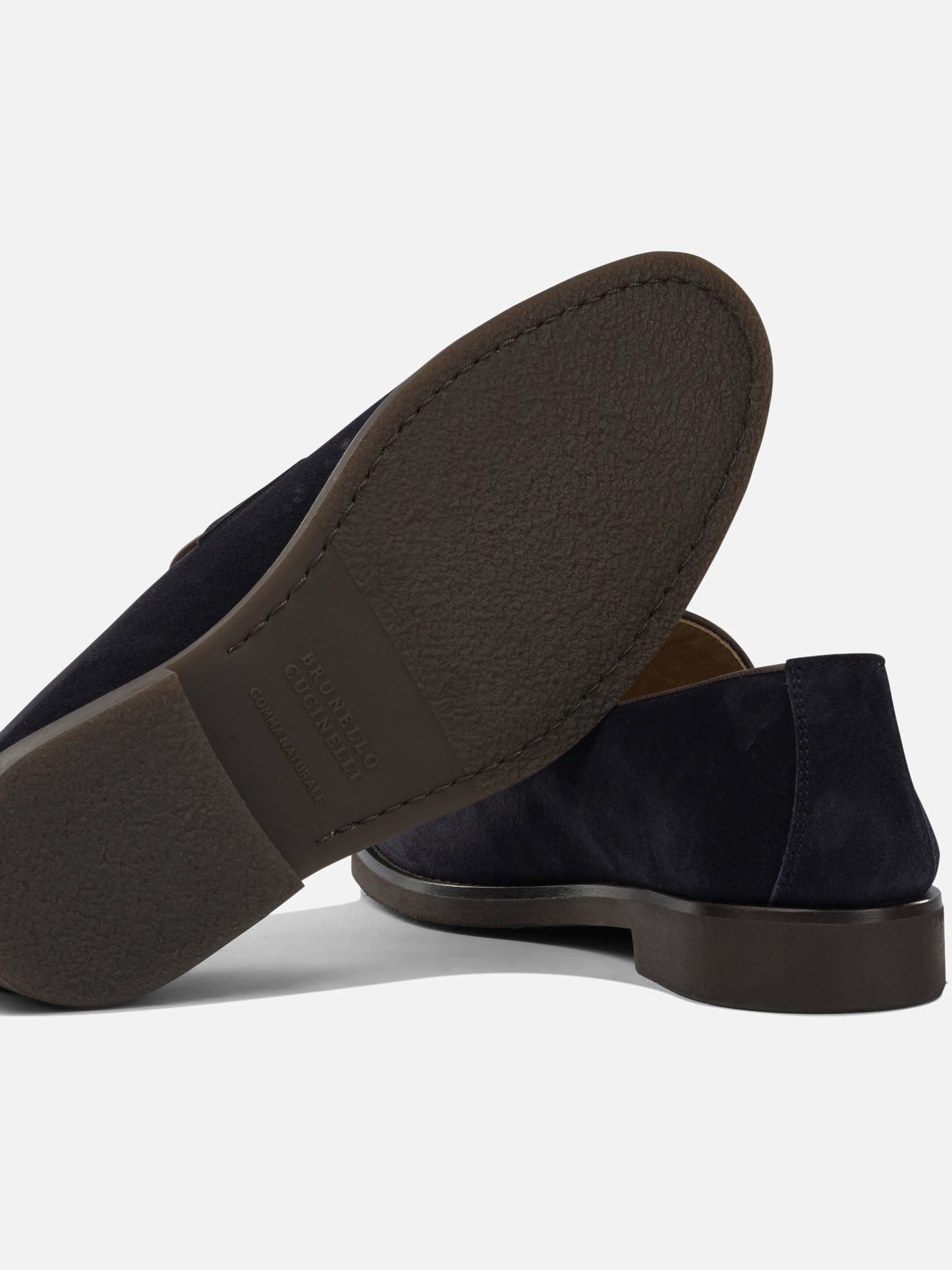 Mocassini 100% suede - 100% rubber  Marrone - Brunello Cucinelli Uomo | PDP | VIETTI Online Store | Zoom-Modal_5
