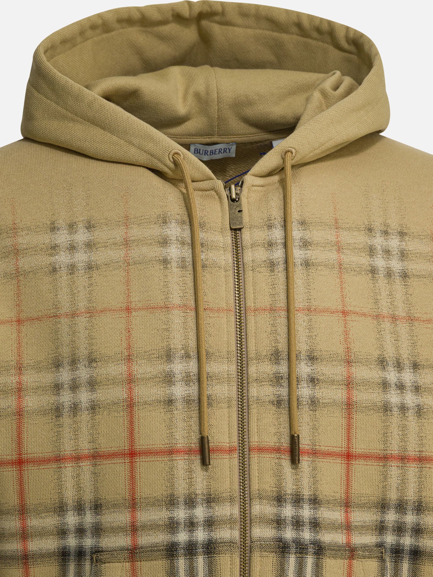 Full zip sweatshirts Check  Beige - Burberry Men | PDP | VIETTI Online Store | Zoom-Modal_3
