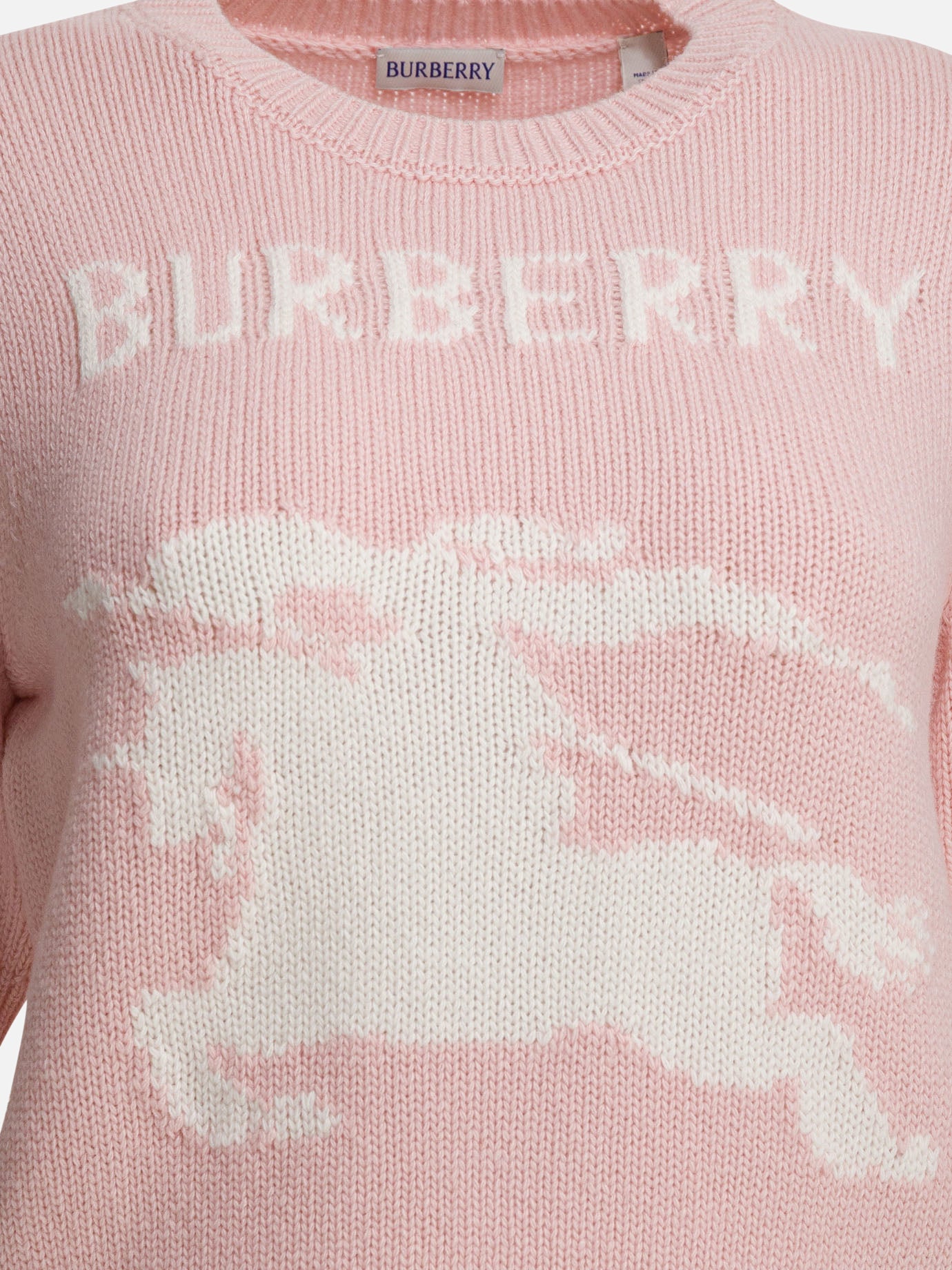 Crewneck sweaters Logo  White - Burberry Women | PDP | VIETTI Online Store | thumbnail_3