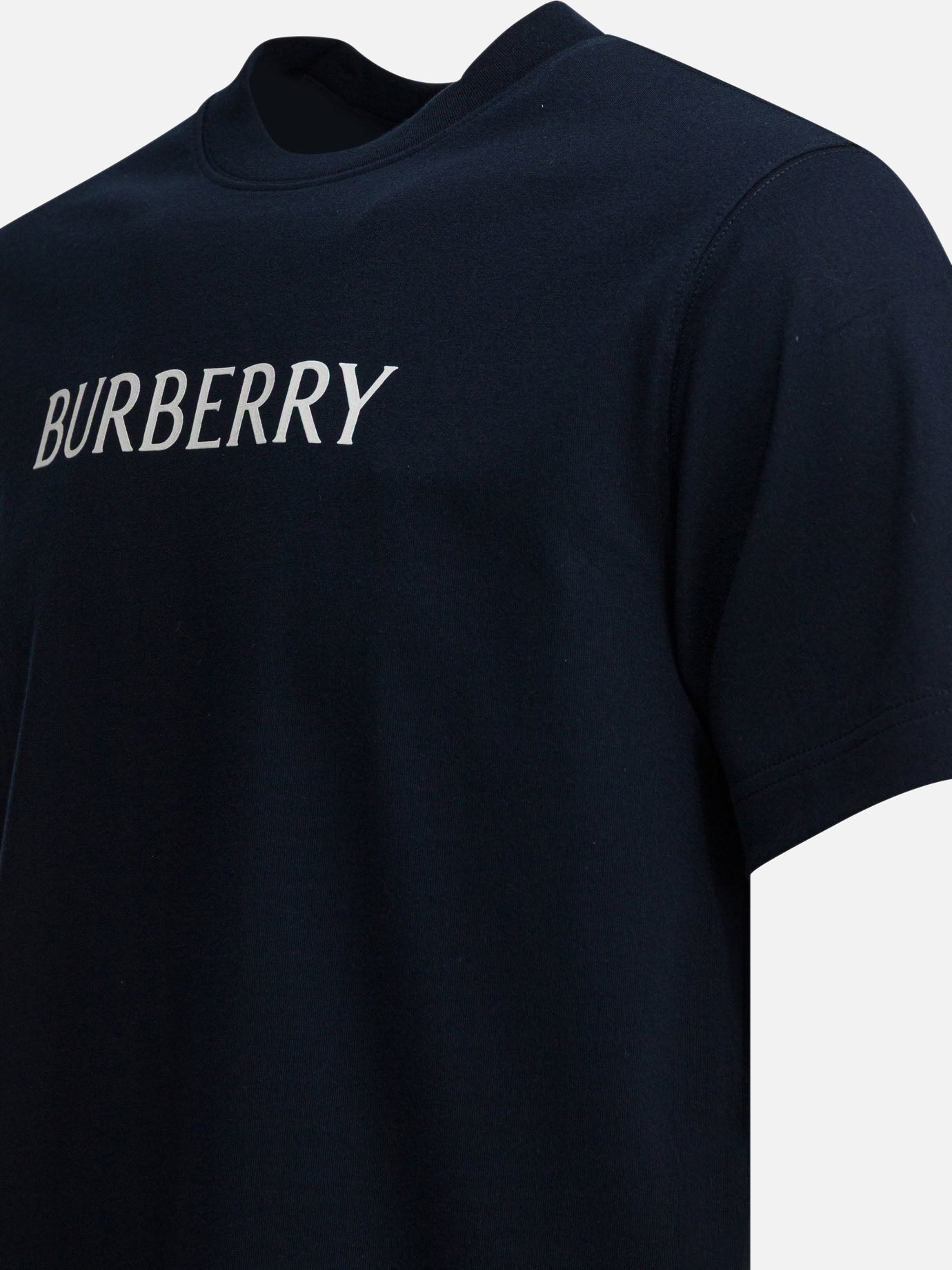 Crewneck t-shirts Logo  Blue - Burberry Men | PDP | VIETTI Online Store | thumbnail_4