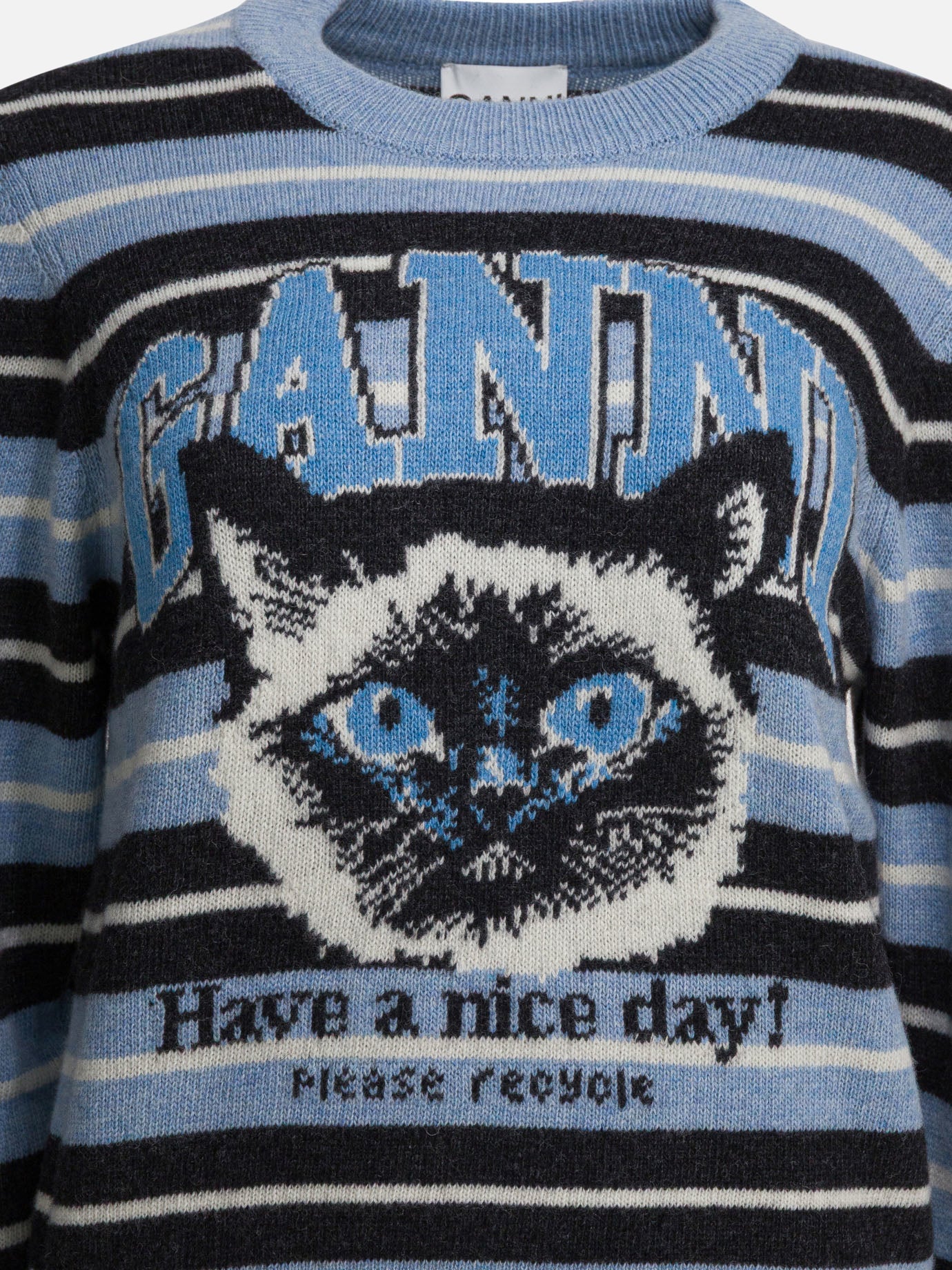 Maglioni girocollo Graphics  Azzurro - Ganni Donna | PDP | VIETTI Online Store | thumbnail_3