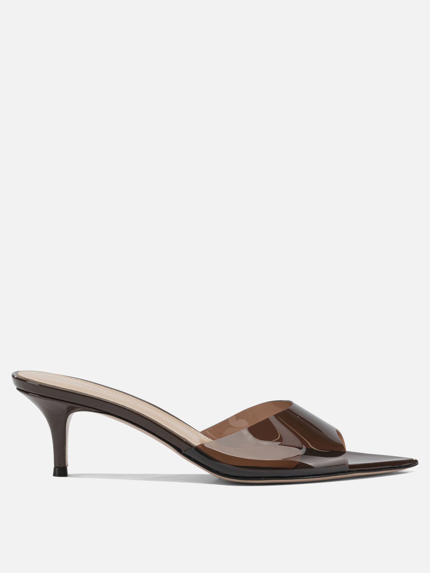 Mules 100% thermoplastic polyurethane - 100% leather  Brown - Gianvito Rossi Women | PDP | VIETTI Online Store | thumbnail