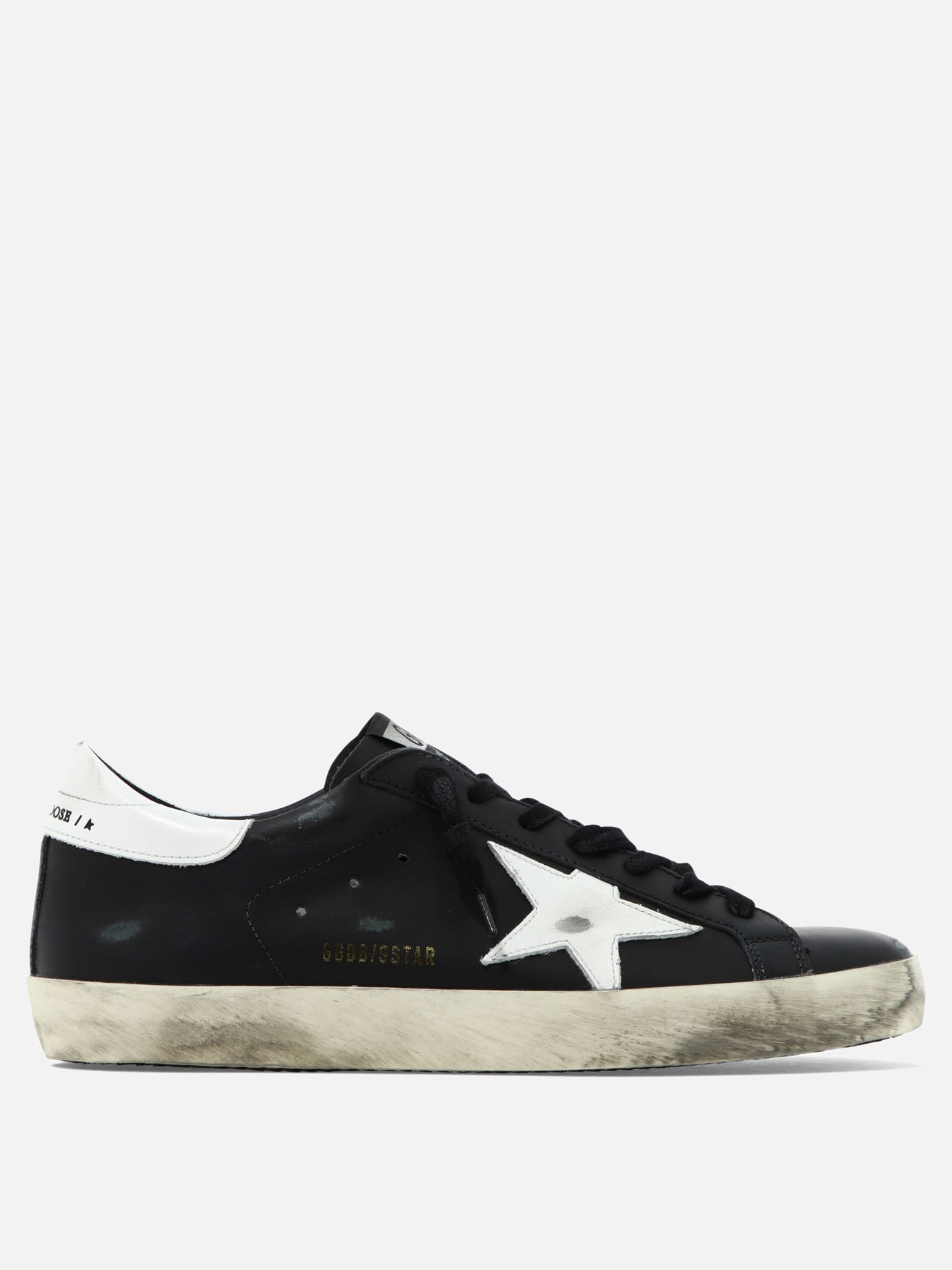 Low top sneakers 100% leather - 100% rubber  Black - Golden Goose Men | PDP | VIETTI Online Store | thumbnail