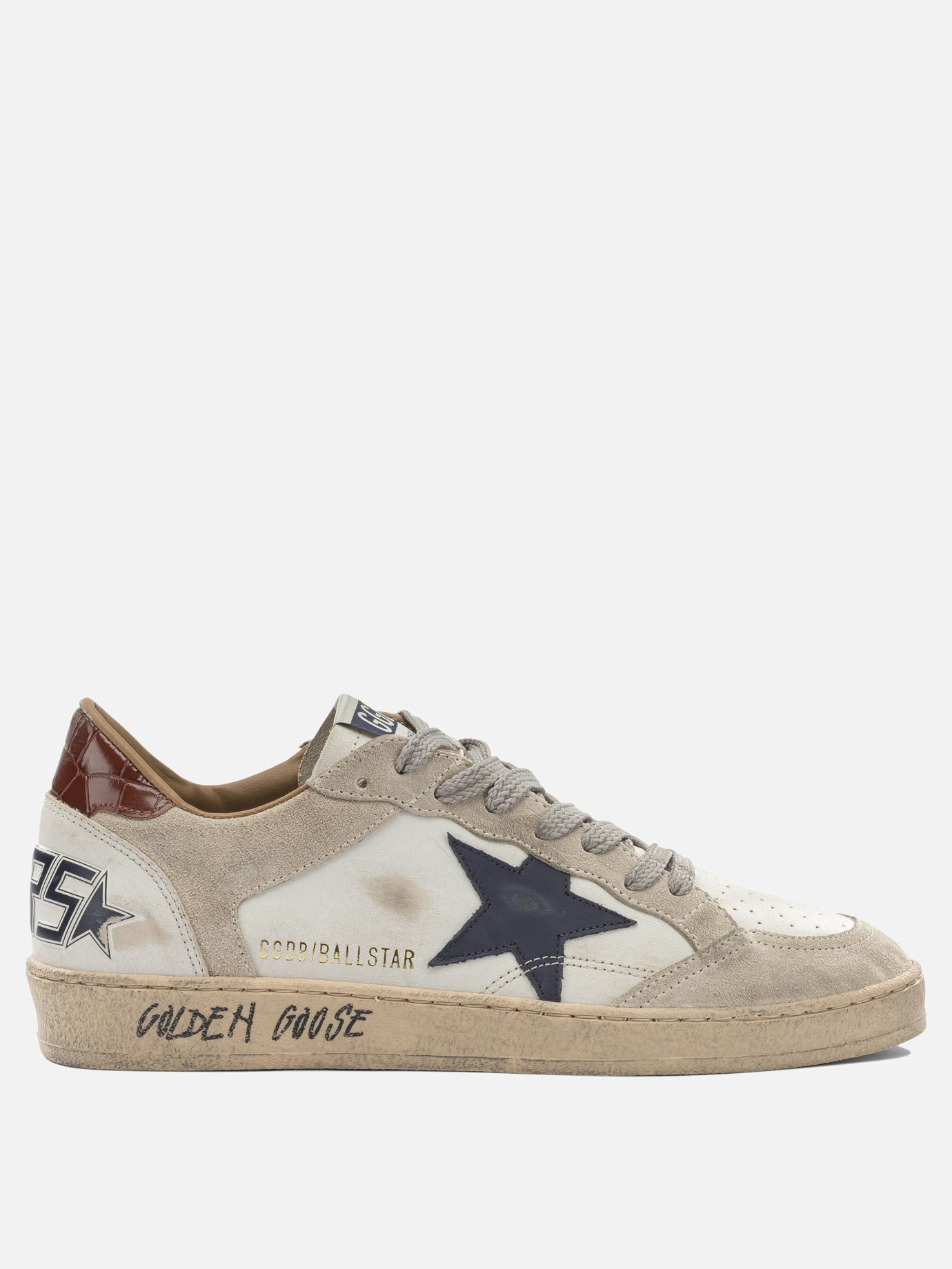 Low top sneakers 72% ovine leather 28% cow leather - 100% rubber  White - Golden Goose Men | PDP | VIETTI Online Store | thumbnail
