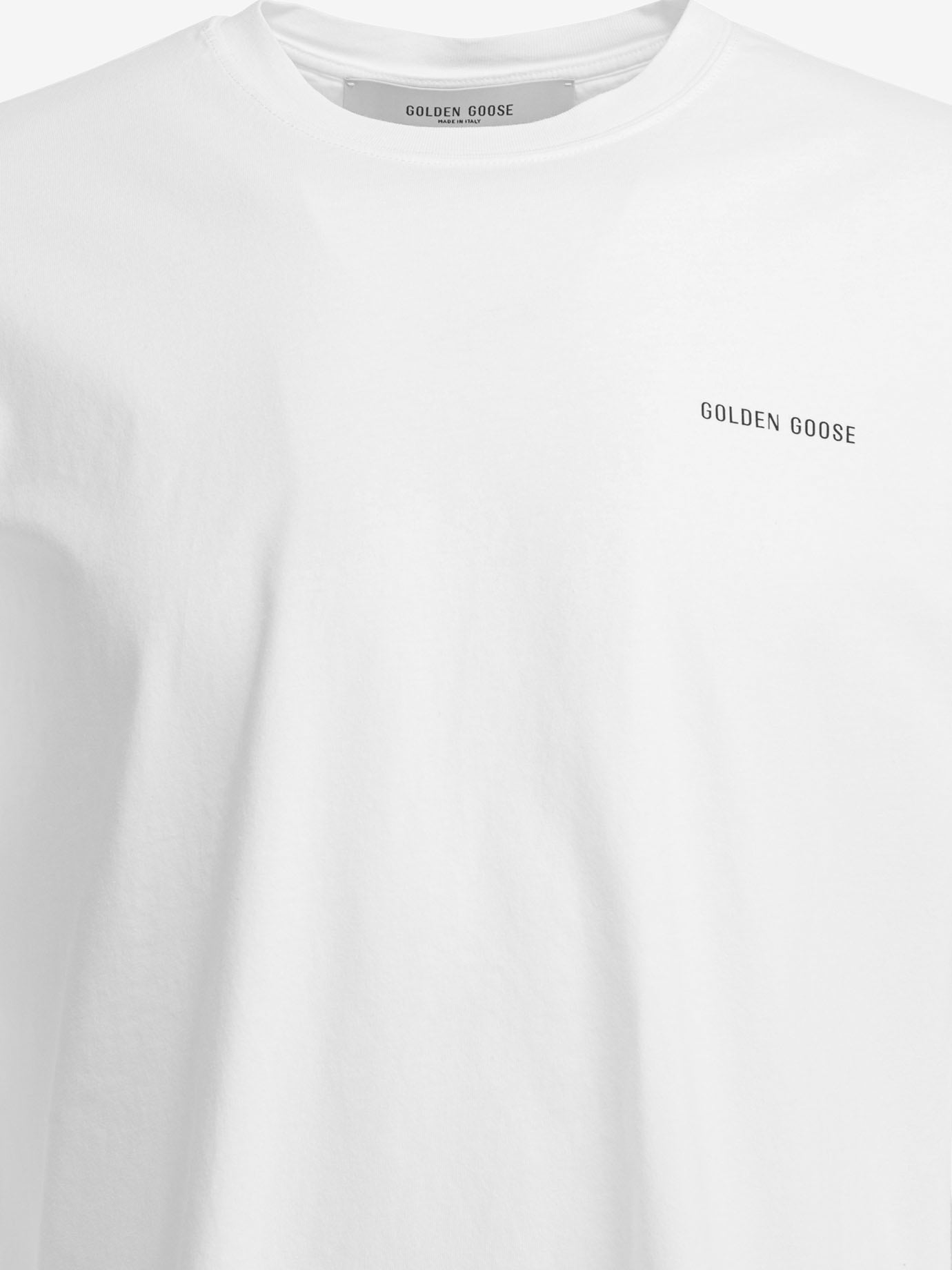 Crewneck t-shirts Logo  White - Golden Goose Men | PDP | VIETTI Online Store | thumbnail_3