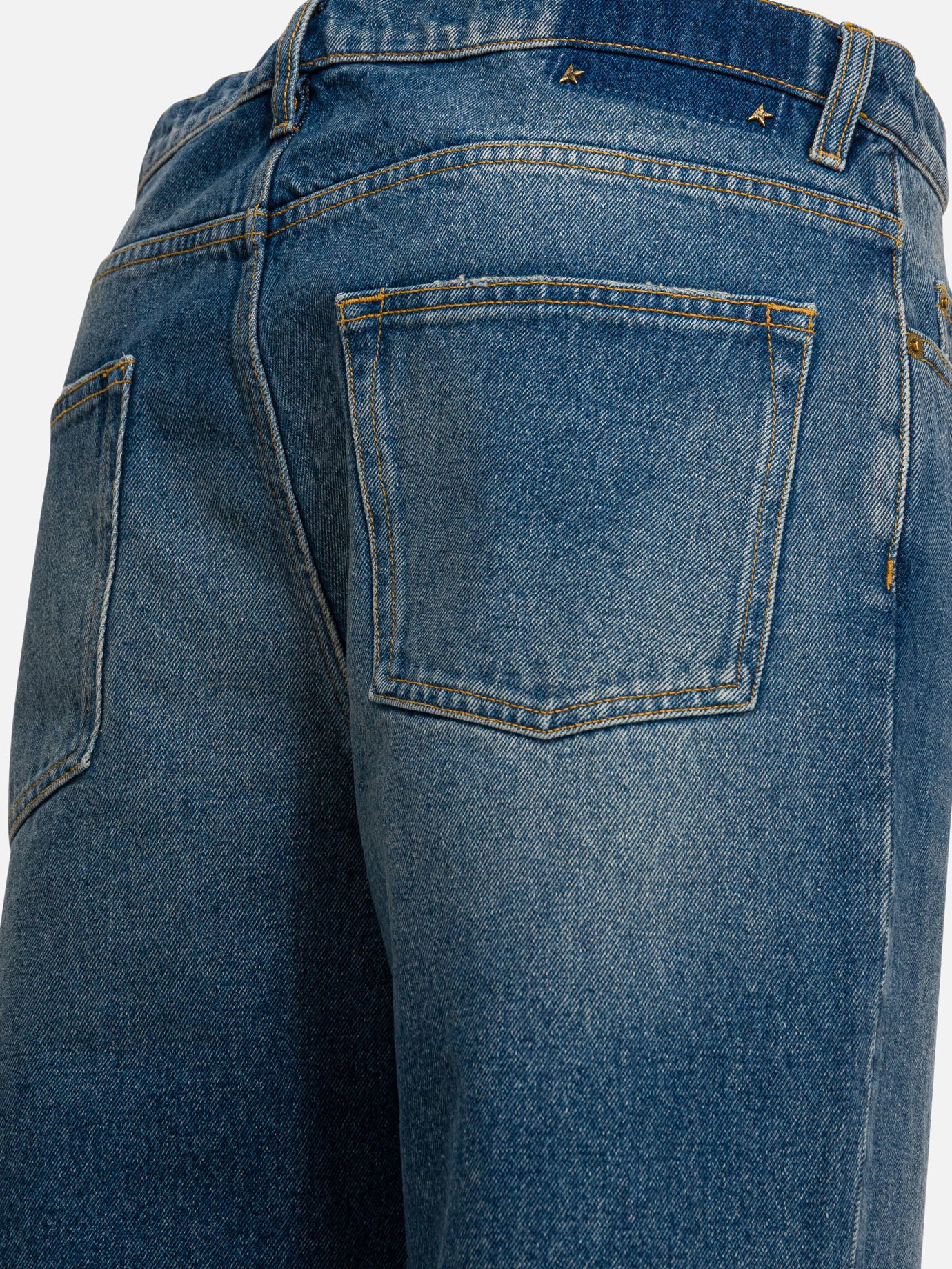 Wide-leg jeans Solid colour  Blue - Golden Goose Men | PDP | VIETTI Online Store | thumbnail_4