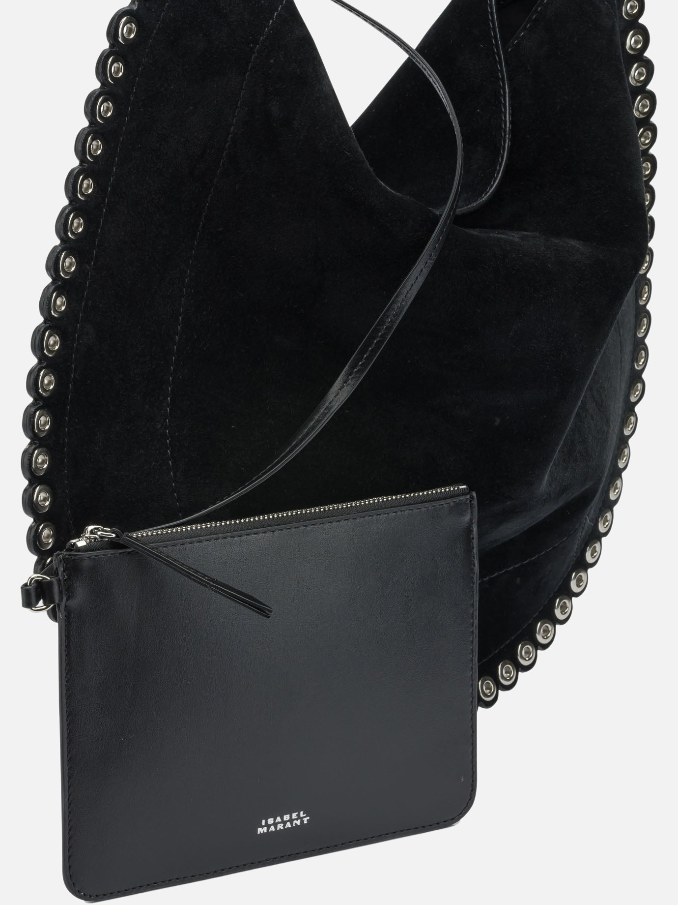 Medium bags 100% calf velvet leather  Black - Isabel Marant Women | PDP | VIETTI Online Store | Zoom-Modal_4
