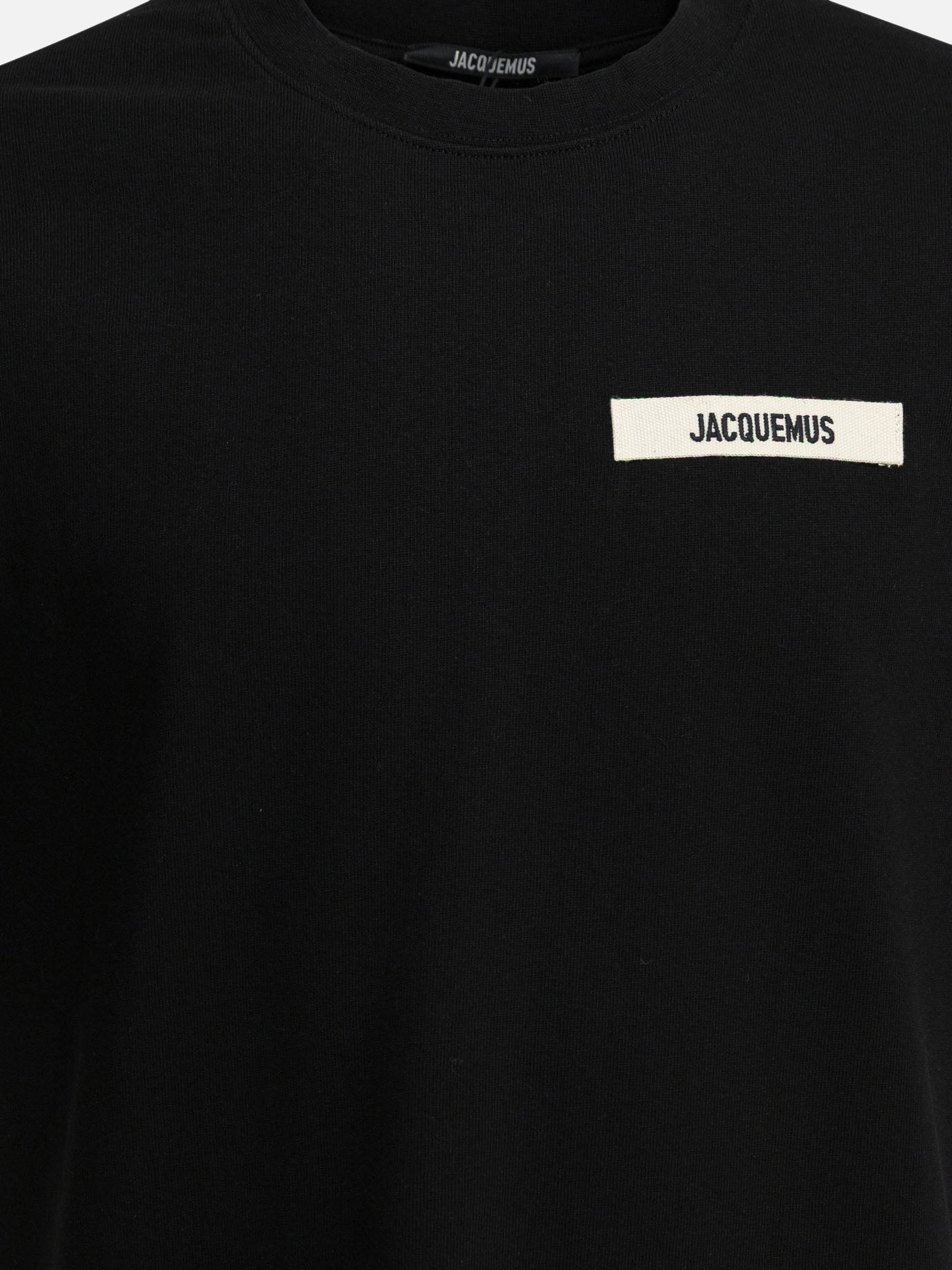 Crewneck t-shirts Logo  Black - Jacquemus Men | PDP | VIETTI Online Store | thumbnail_3