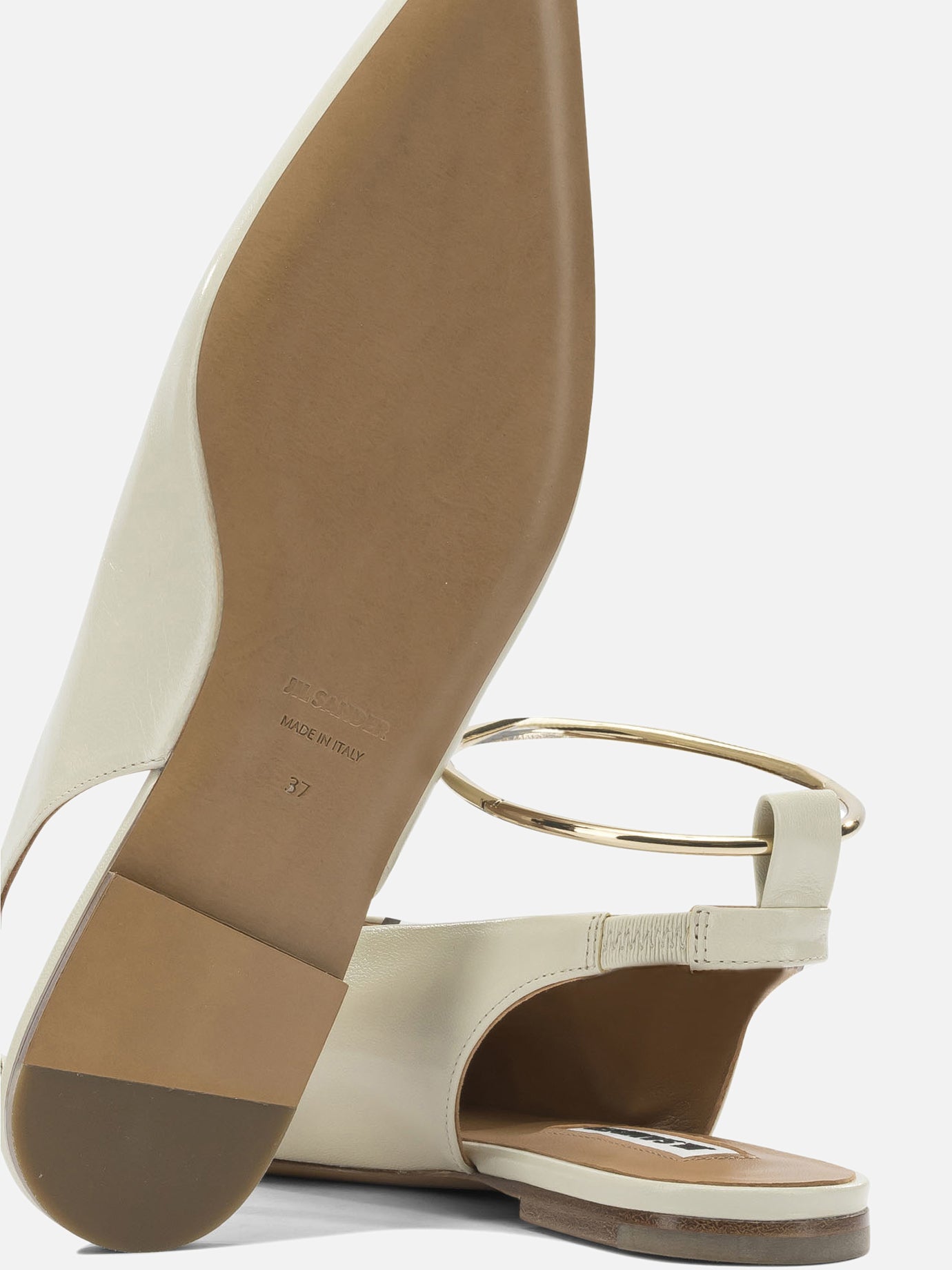 Classic ballet flats 100% goat leather - 100% calf leather  Beige - Jil Sander Women | PDP | VIETTI Online Store | Zoom-Modal_5
