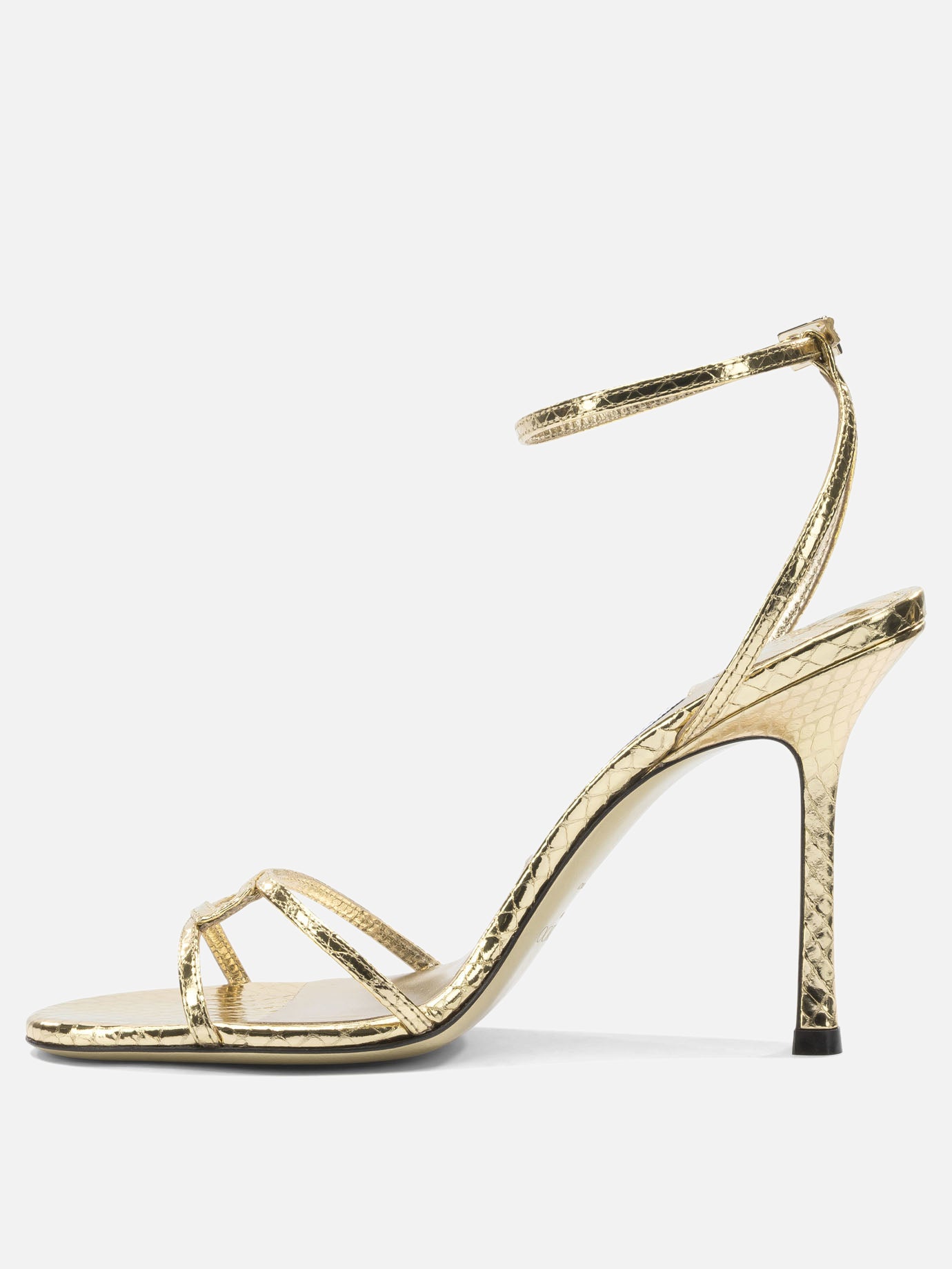 Heeled sandals 1998 LEO 100  Gold - Jimmy Choo Women | PDP | VIETTI Online Store | Zoom-Modal_3
