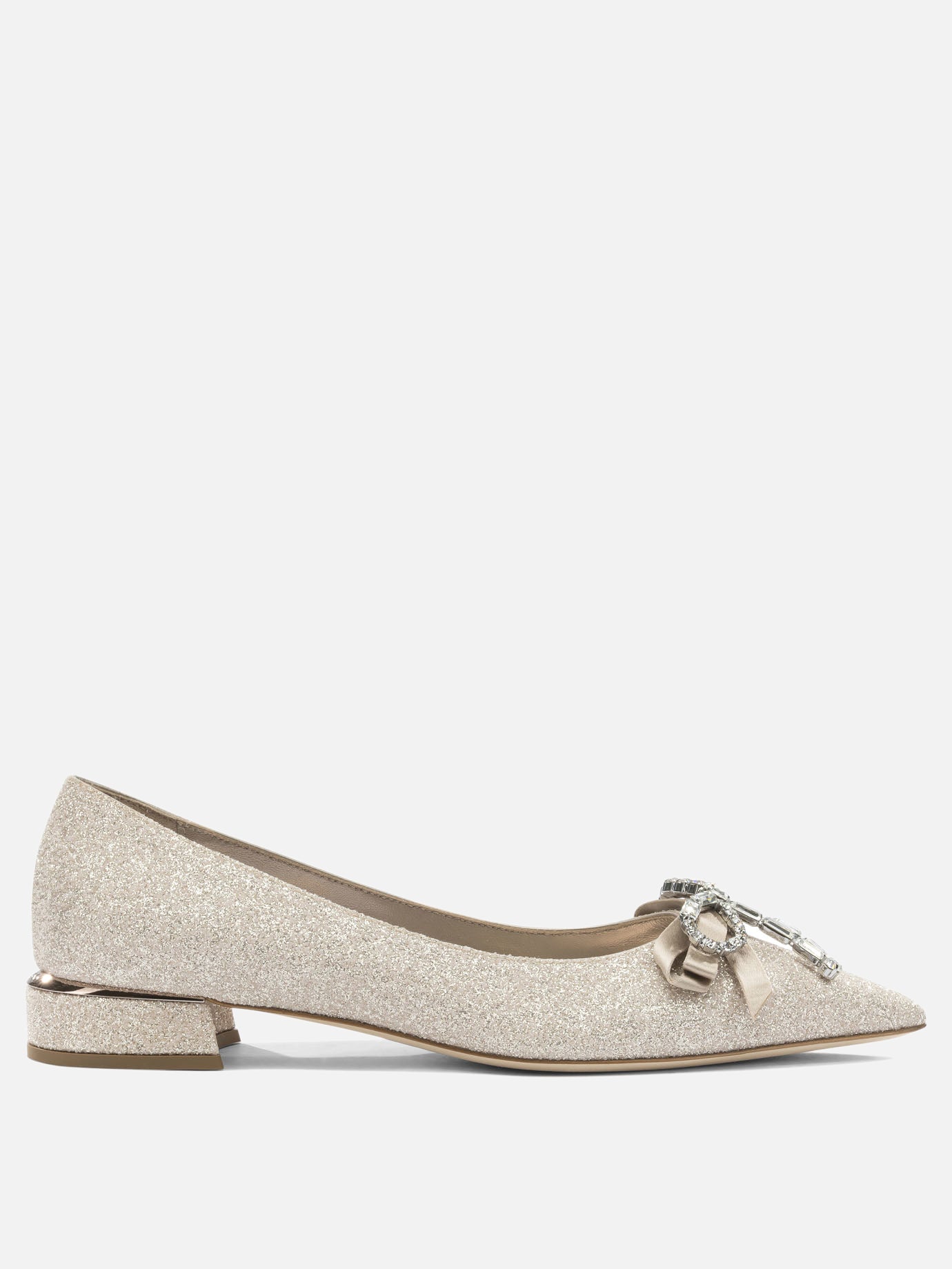 Pumps 75% textile 5% leather 5% crystal 5% salpa 5% plastic 5% metal - 80% calf 20% rubber  Gold - Jimmy Choo Women | PDP | VIETTI Online Store | Zoom-Modal
