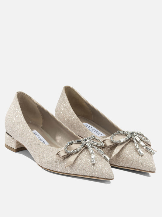 Pumps 75% textile 5% leather 5% crystal 5% salpa 5% plastic 5% metal - 80% calf 20% rubber  Gold - Jimmy Choo Women | PDP | VIETTI Online Store | 2
