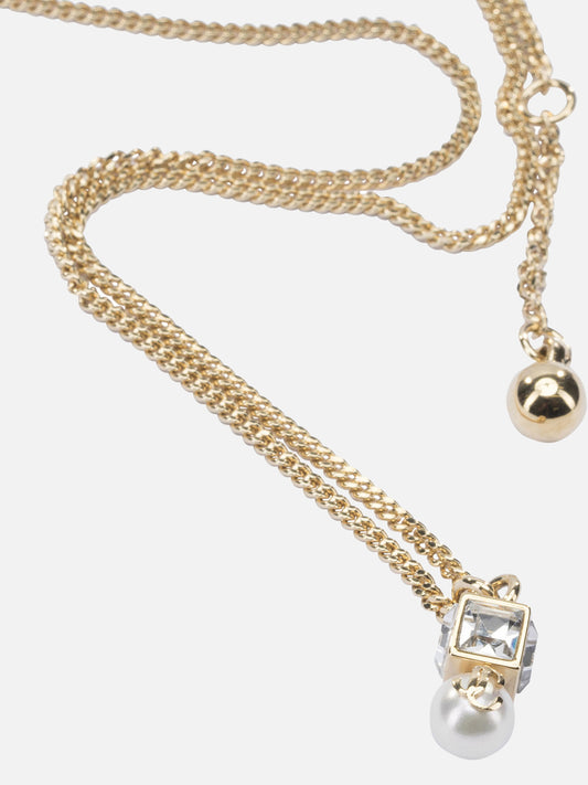 Necklaces 60% brass 20% glass 20% acrylonitrile butadiene styrene  Gold - Jimmy Choo Women | PDP | VIETTI Online Store | 2
