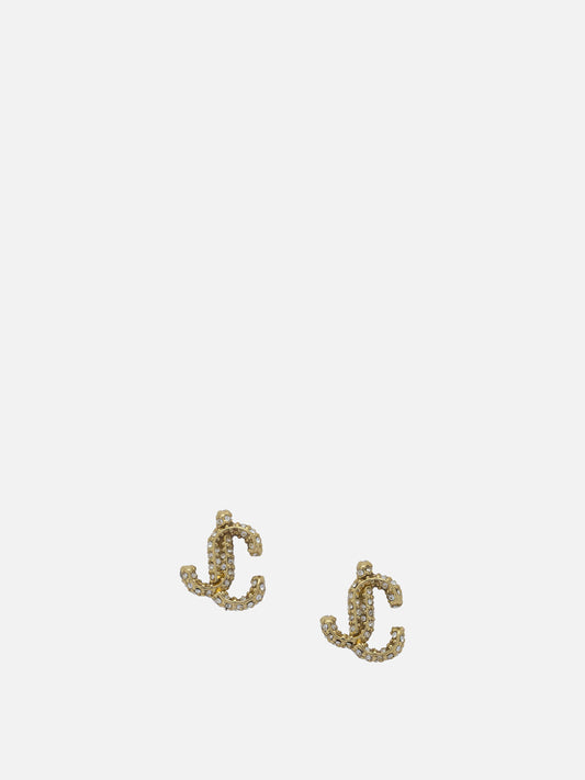 Earrings 90% brass 10% crystal  Gold - Jimmy Choo Women | PDP | VIETTI Online Store 
