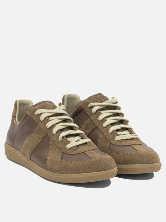 Low top sneakers 100% calf leather - 100% rubber  Brown - Maison Margiela Men | PDP | VIETTI Online Store | 2
