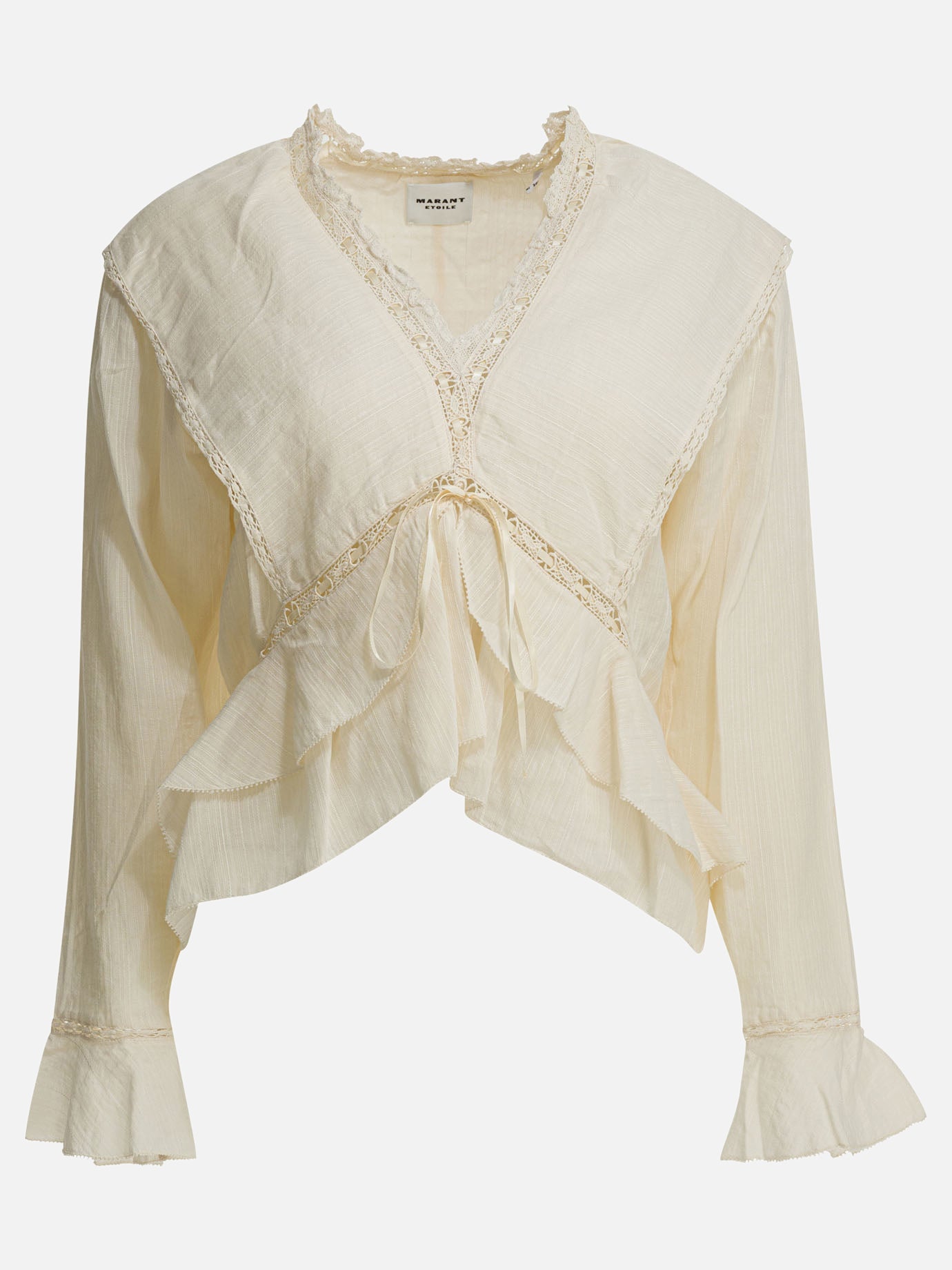 Casual shirts Embroidered  Beige - Marant Étoile Women | PDP | VIETTI Online Store | thumbnail