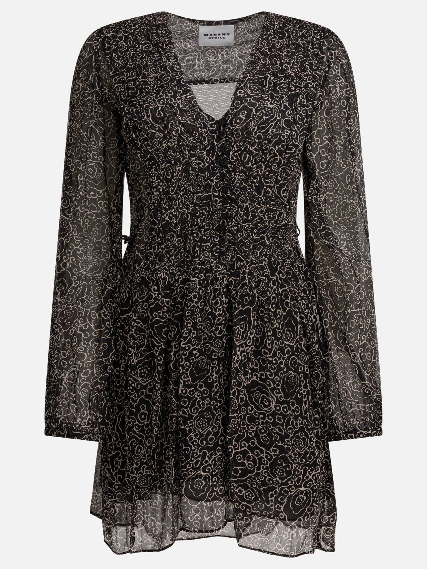 Mini dresses Floral  Black - Marant Étoile Women | PDP | VIETTI Online Store | thumbnail