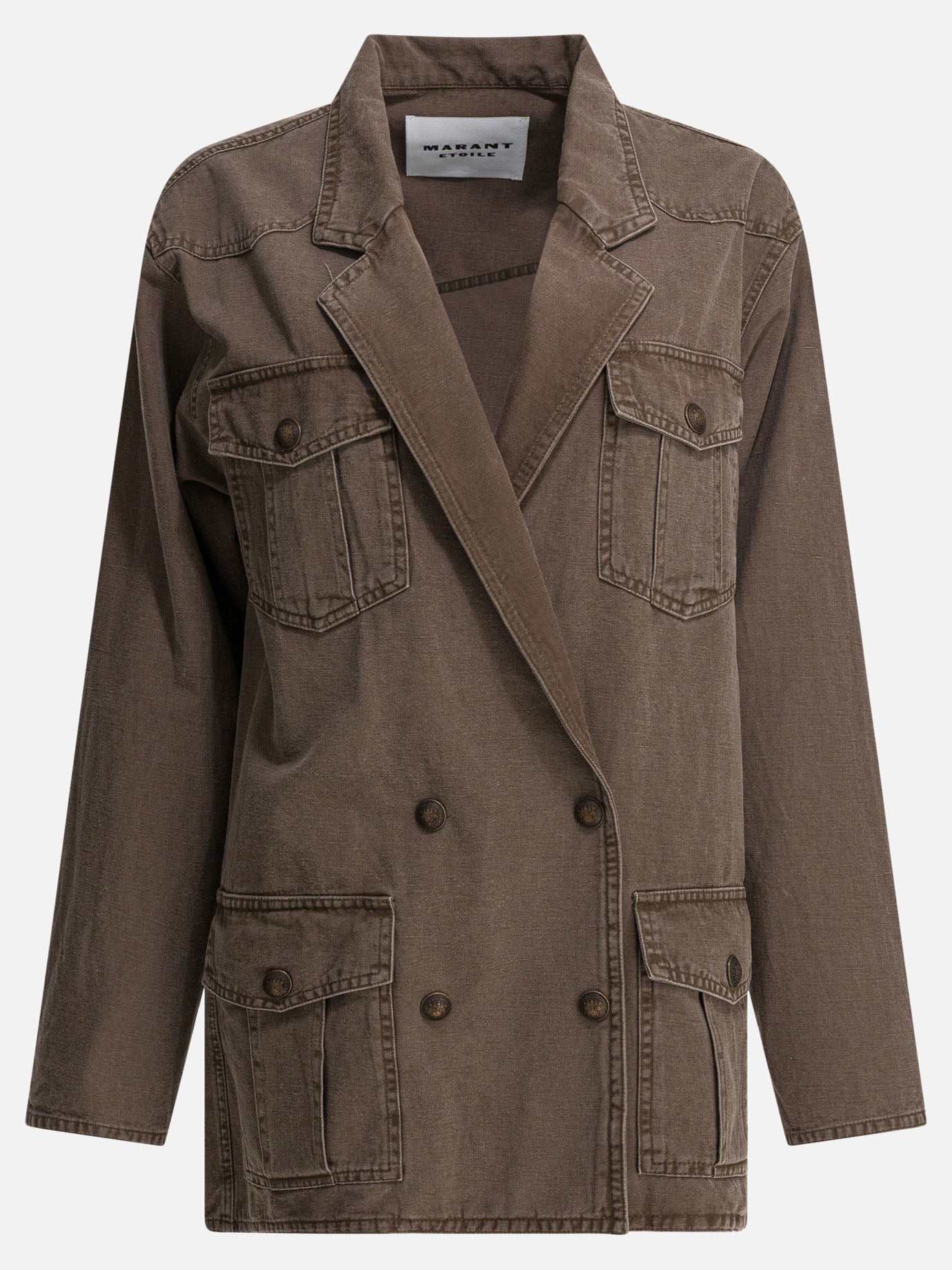 Quilted & Utility Jackets Tinta unita  Brown - Marant Étoile Women | PDP | VIETTI Online Store | thumbnail