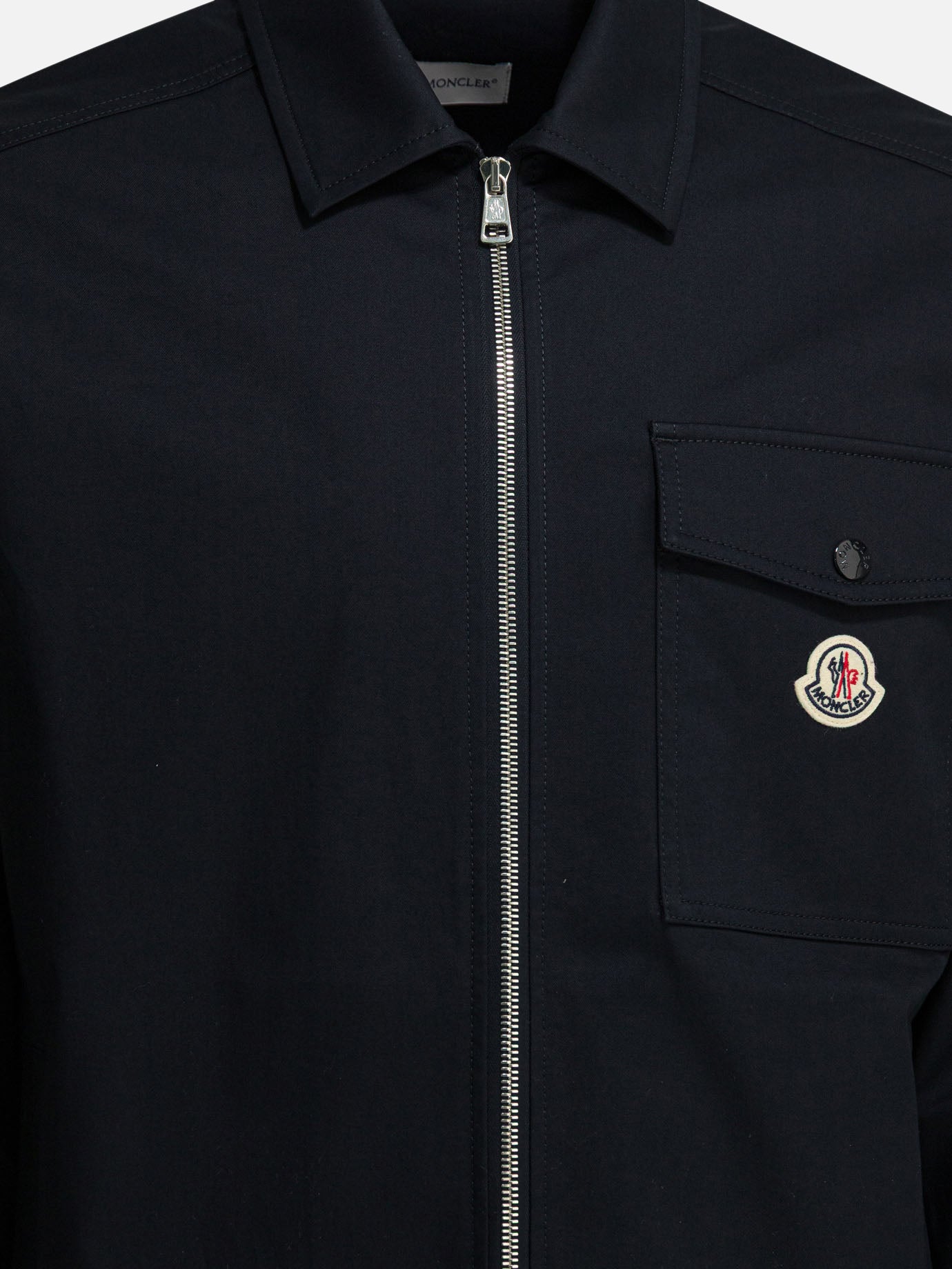 Overshirt jackets Logo  Blue - Moncler Men | PDP | VIETTI Online Store | thumbnail_3