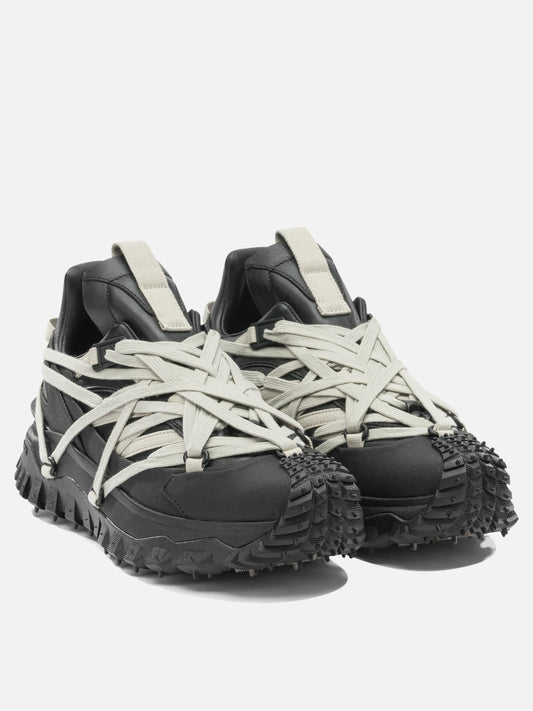 Low top sneakers 100% cow leather - 100% rubber fiber  Black - Rick Owens Men | PDP | VIETTI Online Store | 2
