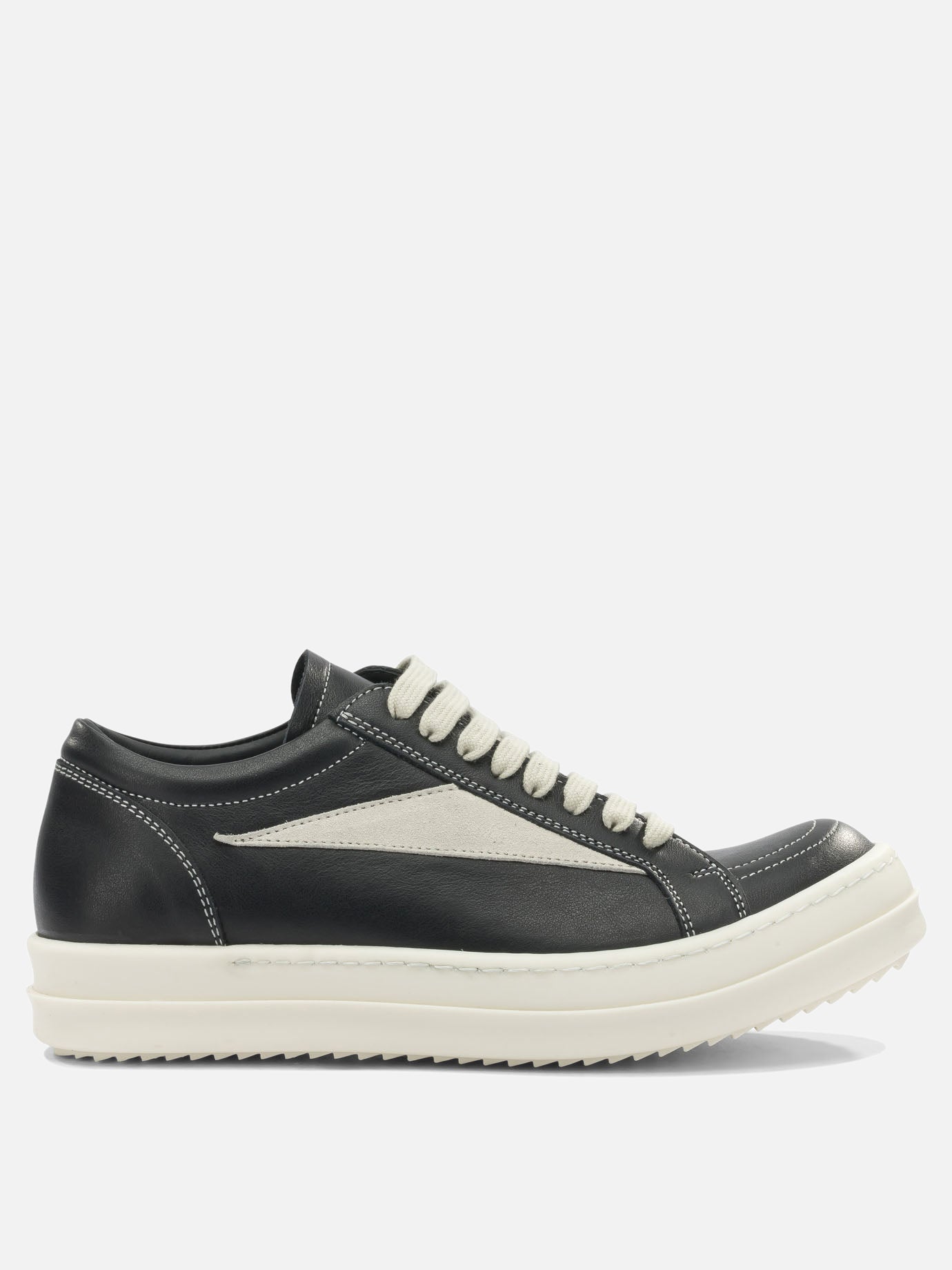 Low top sneakers 100% cow leather - 100% thermoplastic rubber  Black - Rick Owens Women | PDP | VIETTI Online Store | Zoom-Modal

