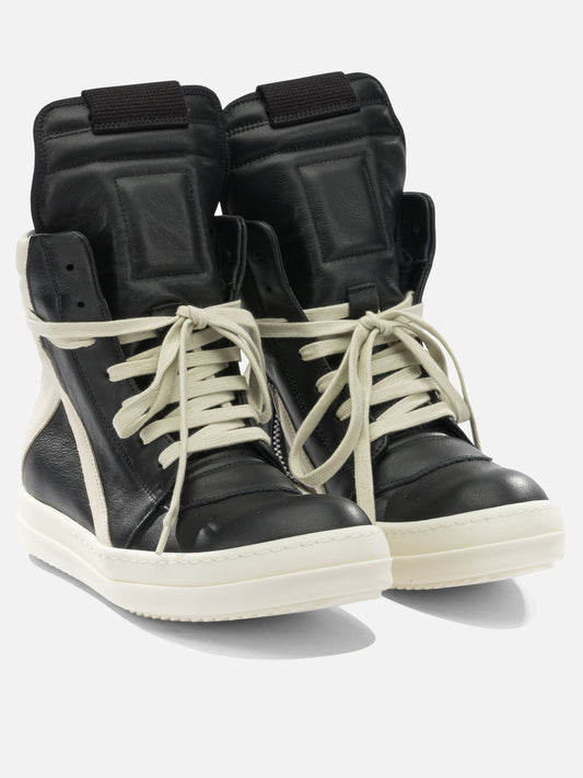 High top sneakers 100% cow leather - 100% thermoplastic rubber  Black - Rick Owens Women | PDP | VIETTI Online Store | 2
