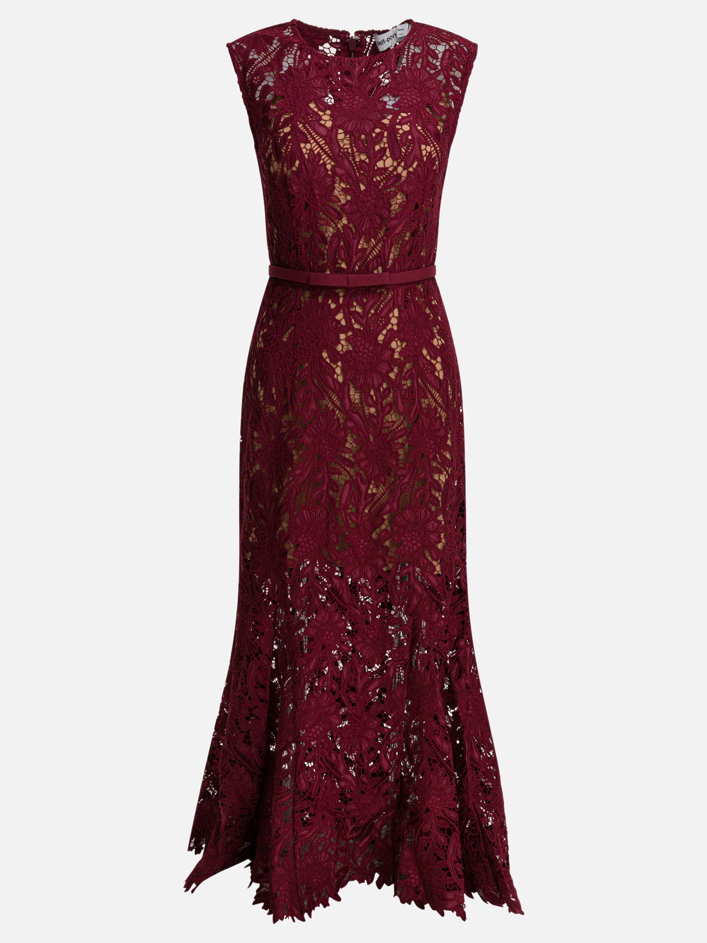 Abiti midi Solid colour  Rosso - Self-portrait Donna | PDP | VIETTI Online Store | thumbnail