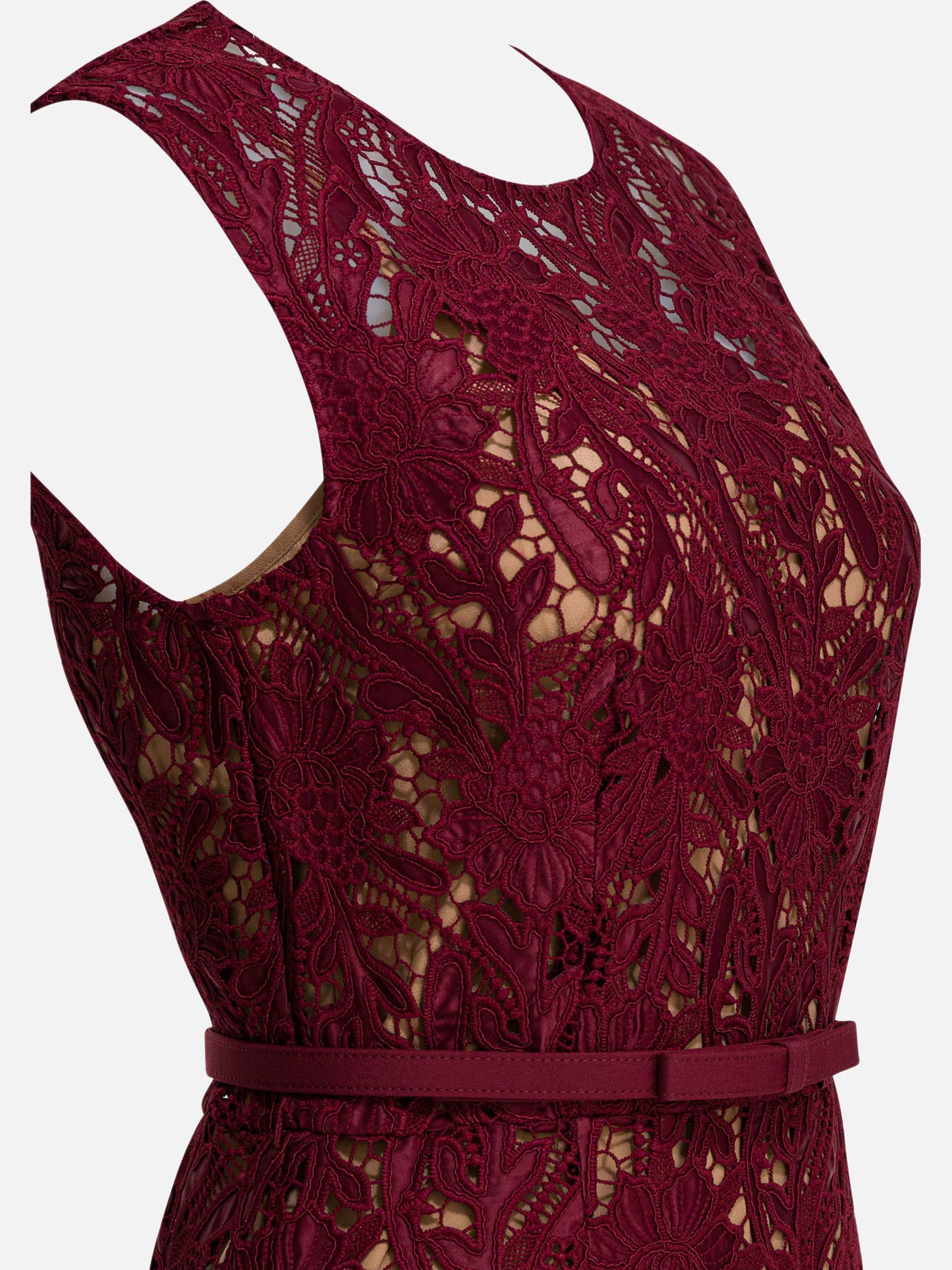 Abiti midi Solid colour  Rosso - Self-portrait Donna | PDP | VIETTI Online Store | thumbnail_4