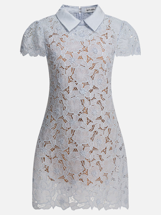 Mini dresses Solid colour  Blue - Self-portrait Women | PLP | VIETTI Online Store 
