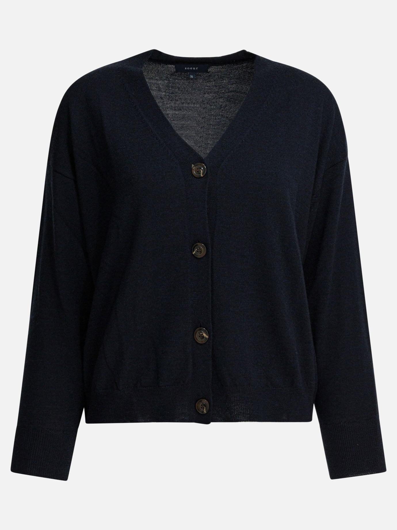 Cardigans Solid colour  Blue - Soeur Women | PDP | VIETTI Online Store | Zoom-Modal

