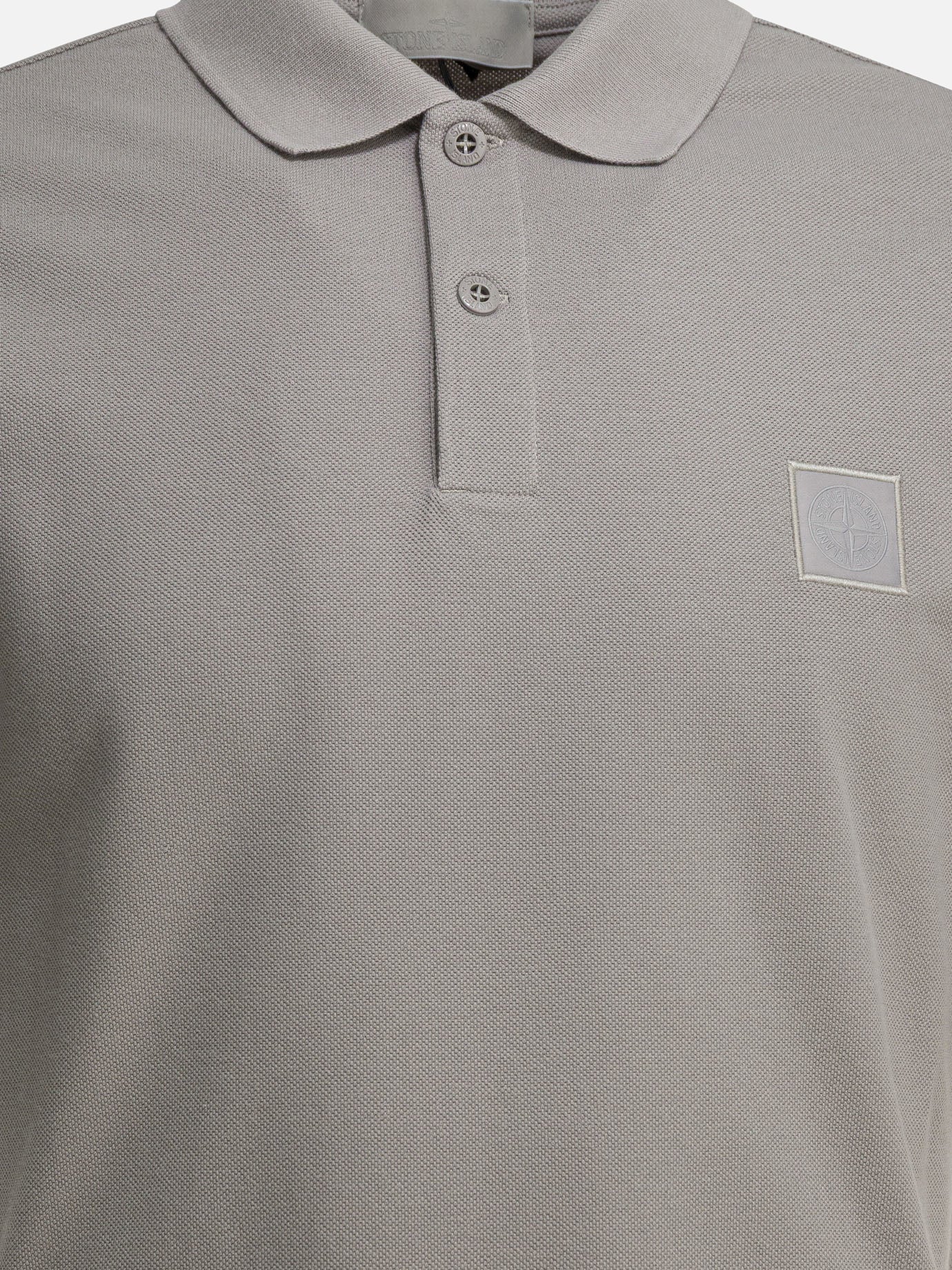 Polo shirts with buttons 100% cotton  Grey - Stone Island Men | PDP | VIETTI Online Store | Zoom-Modal_3
