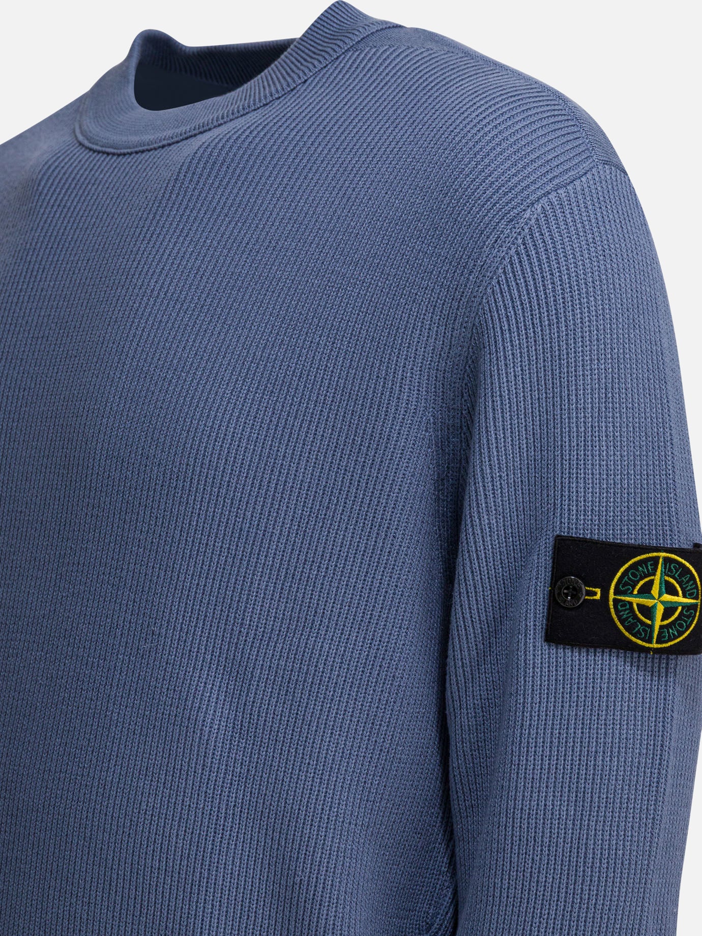 Crewneck sweaters Logo  Blue - Stone Island Men | PDP | VIETTI Online Store | thumbnail_4