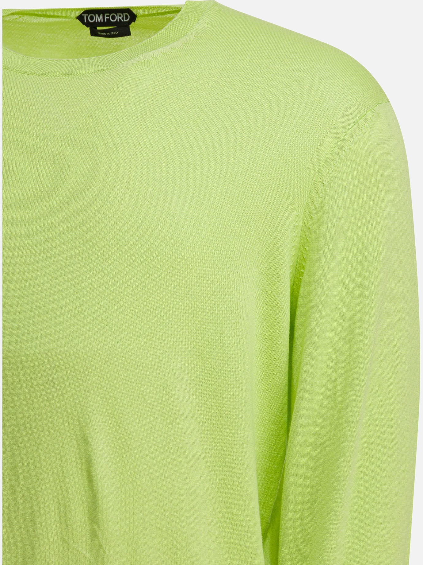 Crewneck sweaters Solid colour  Green - Tom Ford Men | PDP | VIETTI Online Store | thumbnail_4