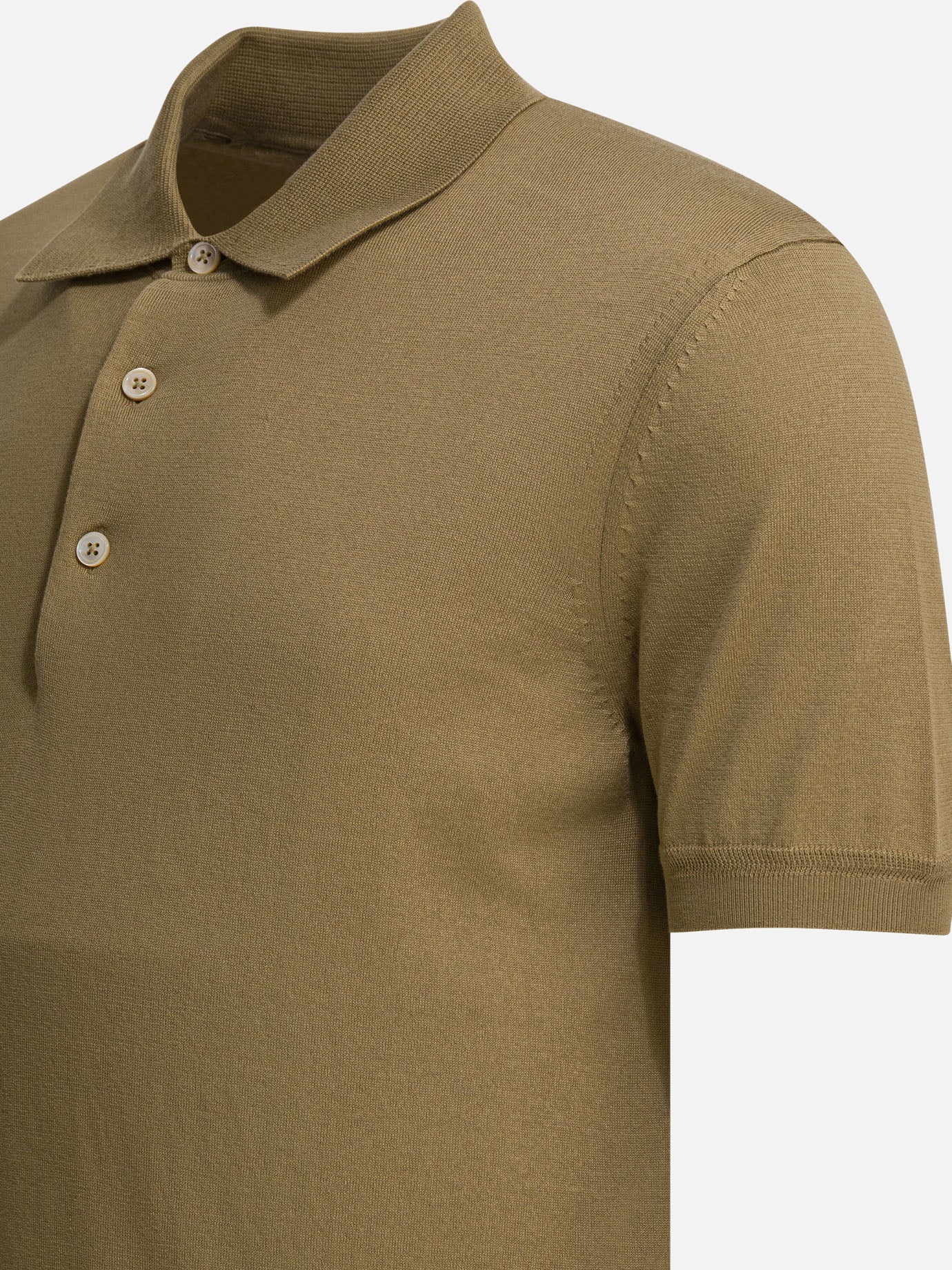 Polo shirts with buttons Solid colour  Beige - Tom Ford Men | PDP | VIETTI Online Store | thumbnail_4