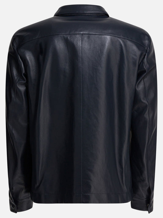 Leather jackets Solid colour  Blue - Tom Ford Men | PLP | VIETTI Online Store | 2
