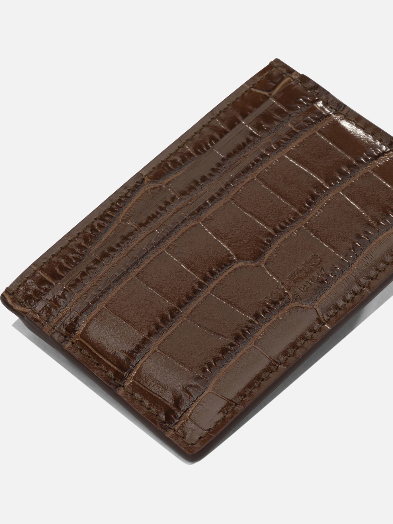 Card holders 100% calf leather  Brown - Tom Ford Men | PDP | VIETTI Online Store | thumbnail_4