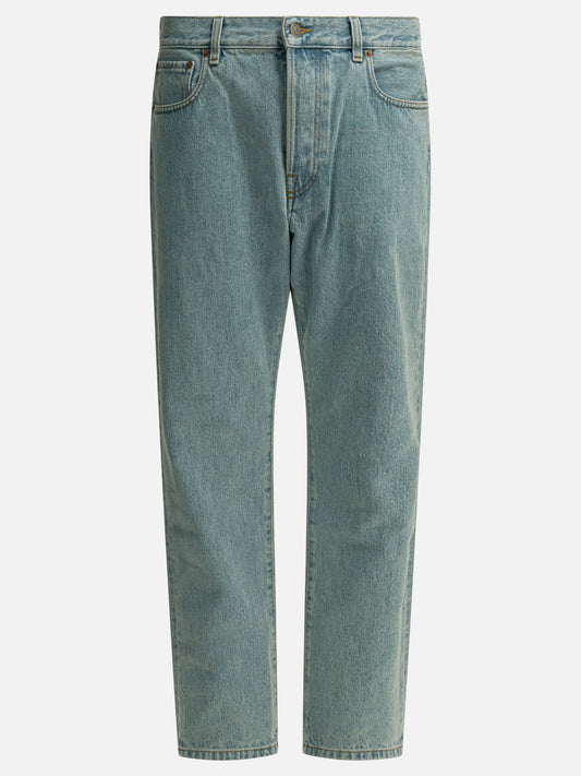 Straight-leg jeans 100% cotton  Light blue - Valentino Men | PLP | VIETTI Online Store 

