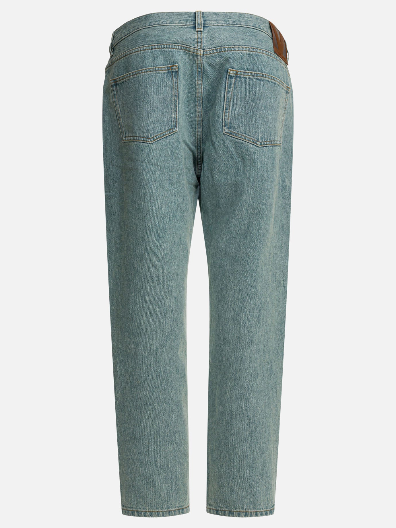 Straight-leg jeans 100% cotton  Light blue - Valentino Men | PDP | VIETTI Online Store | thumbnail_2