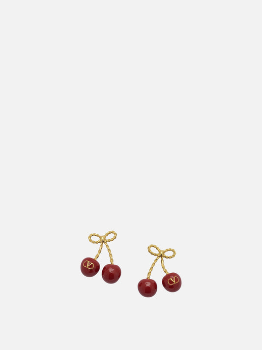 Earrings 100% brass  Bordeaux - Valentino Garavani Women | PDP | VIETTI Online Store 
