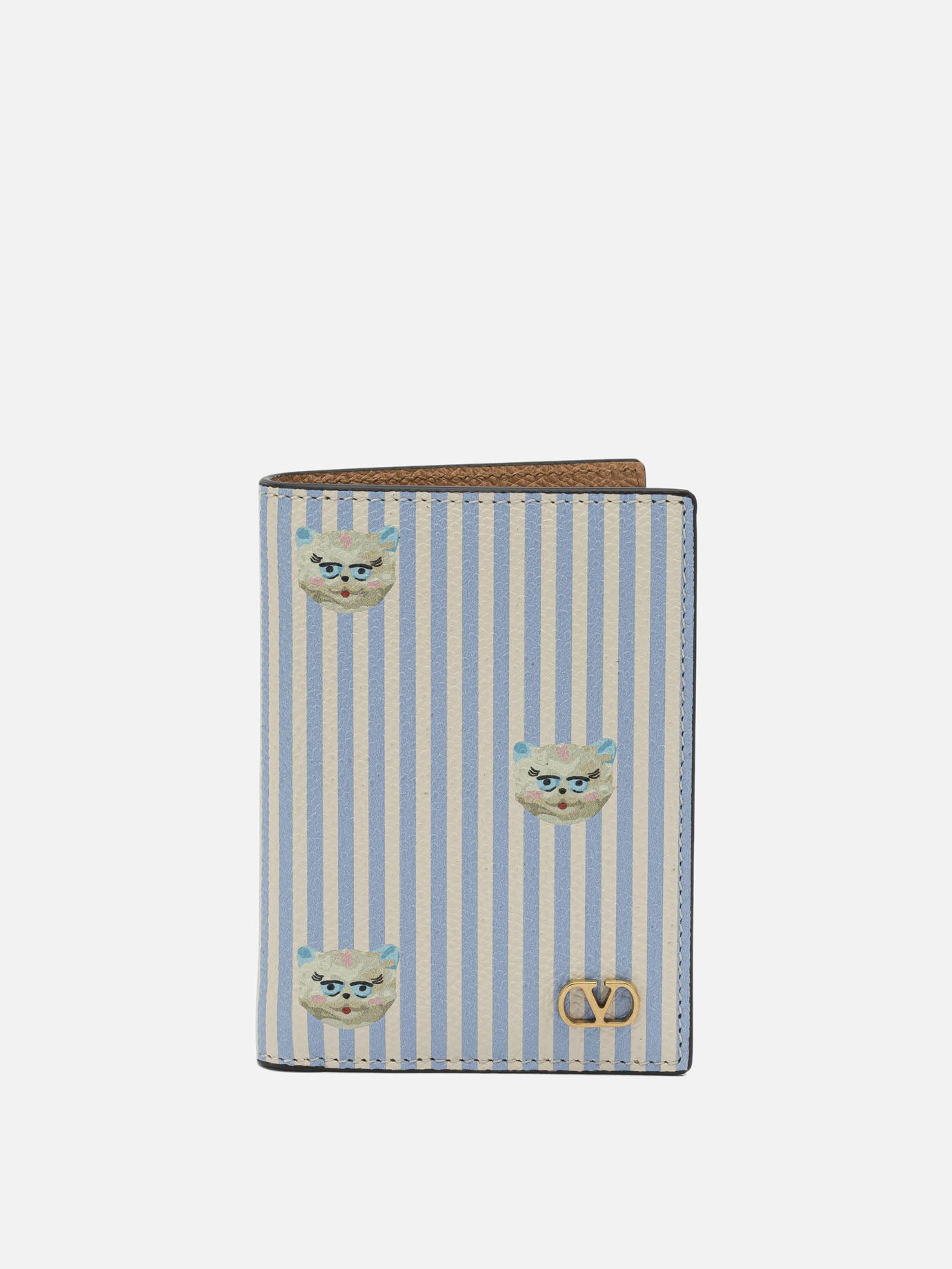 Card holders 100% calf leather  Light blue - Valentino Garavani Men | PDP | VIETTI Online Store | Zoom-Modal
