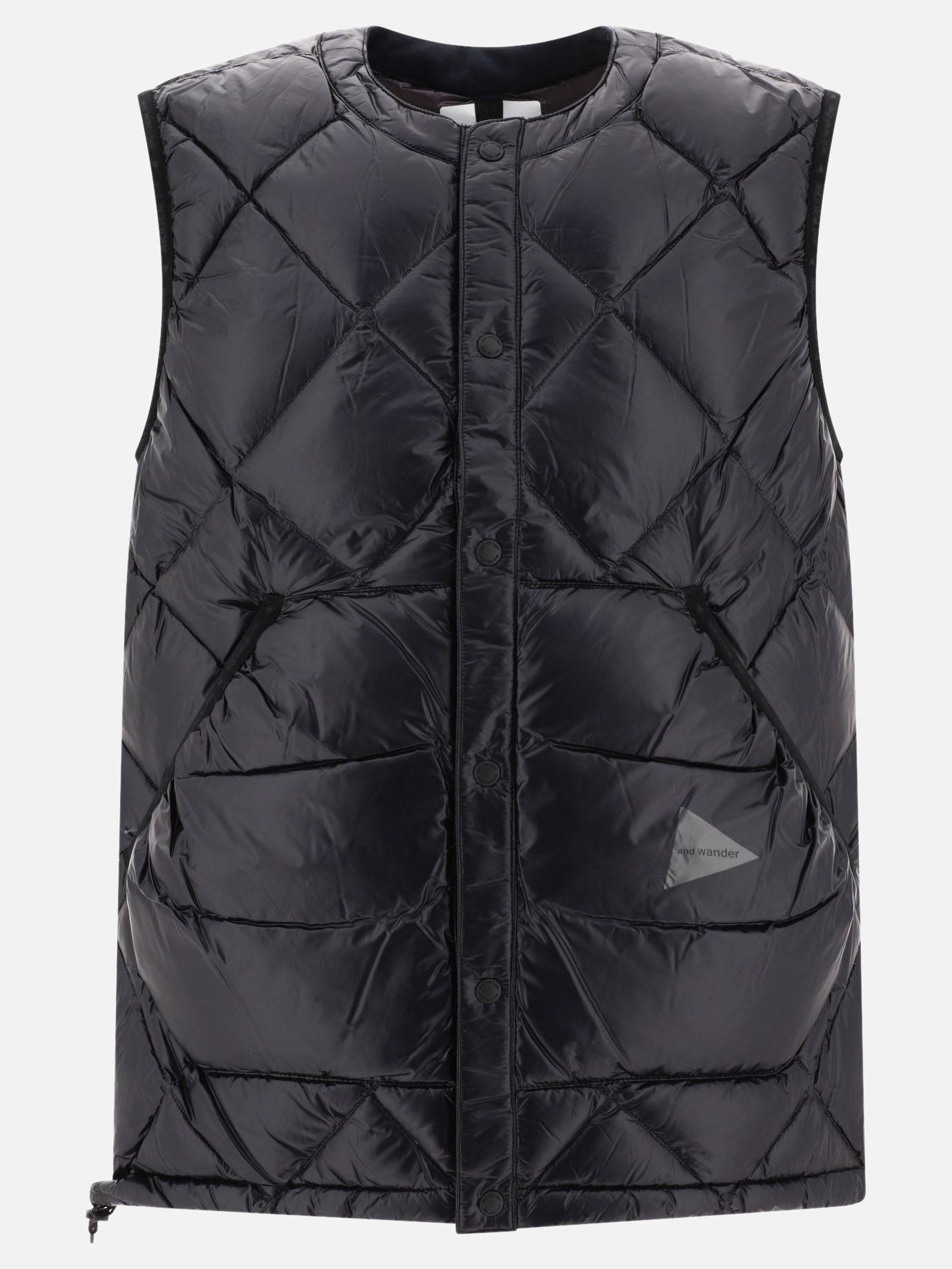Vest jackets 100% nylon - Padding: down and feather  Black - and Wander Men | PDP | VIETTI Online Store | thumbnail