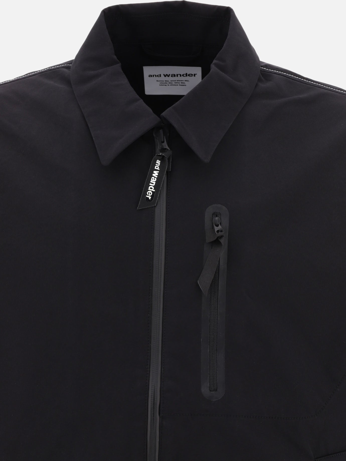 Quilted & Utility Jackets 100% polyester  Black - and Wander Men | PDP | VIETTI Online Store | thumbnail_3