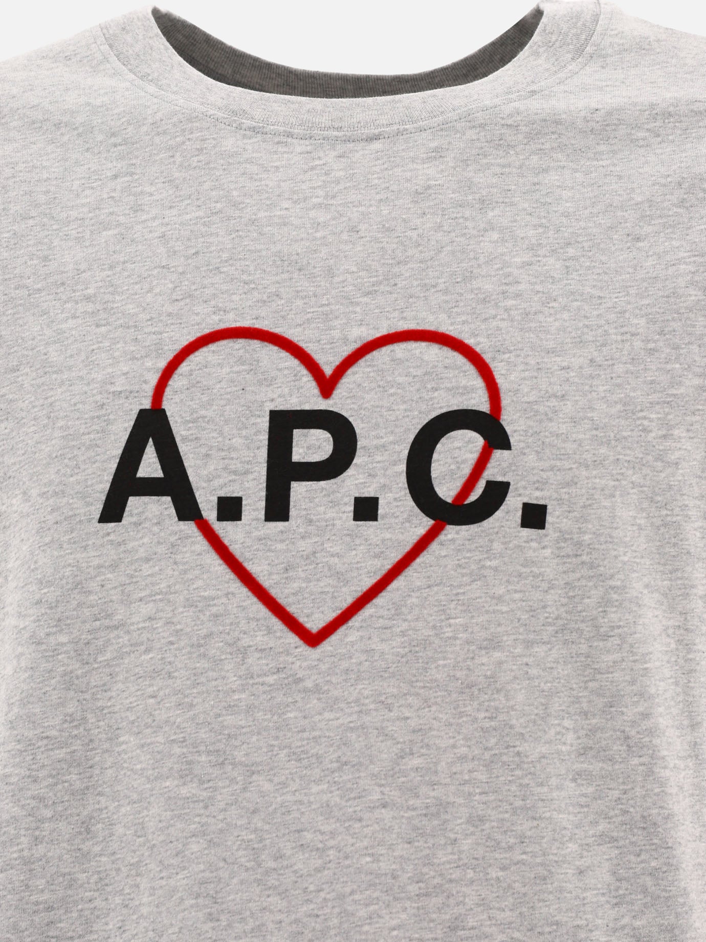 Crewneck t-shirts 100% cotone organico  Grey - A.P.C. Men | PDP | VIETTI Online Store | Zoom-Modal_3
